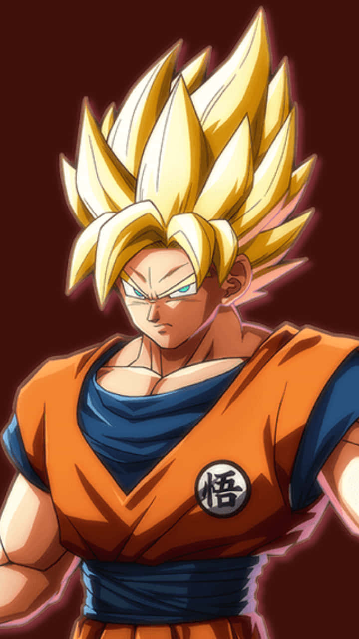 Dragon Ball Z, spiky golden hair, intense blue eyes, HD Phone Wallpaper