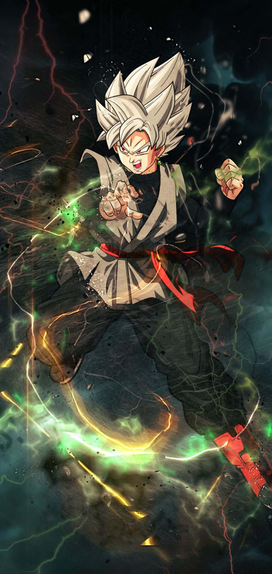 Dragon Ball, iPhone, silver-haired anime warrior, Full HD Phone Wallpaper