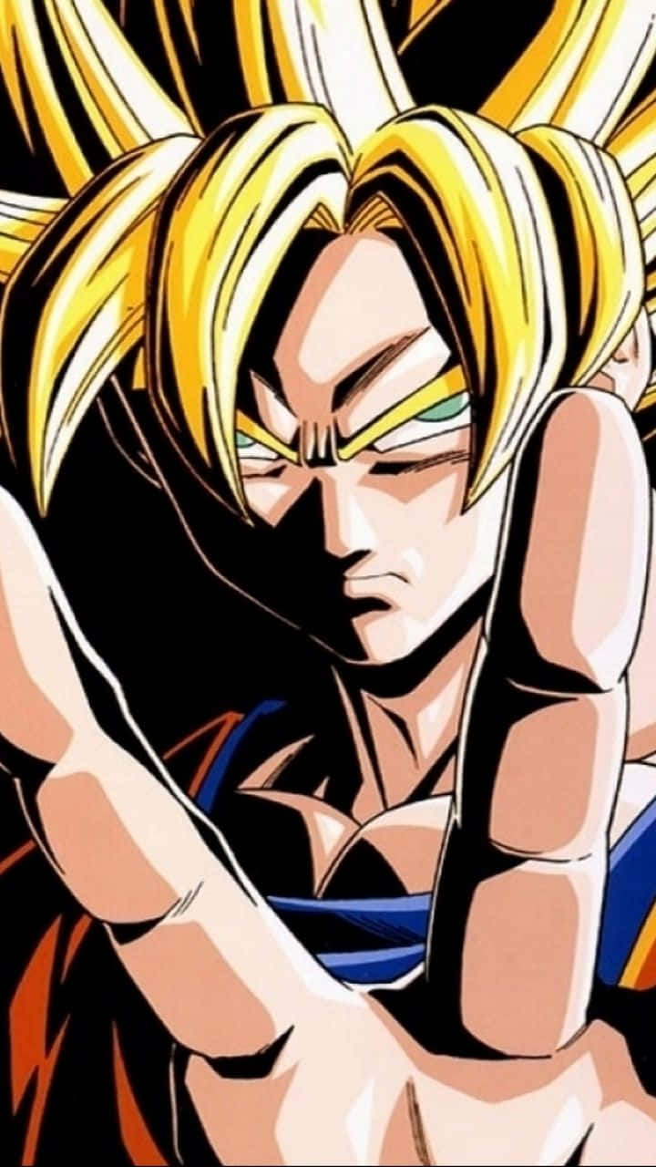 Dragon Ball Z, anime warrior, spiky golden hair, HD Phone Wallpaper
