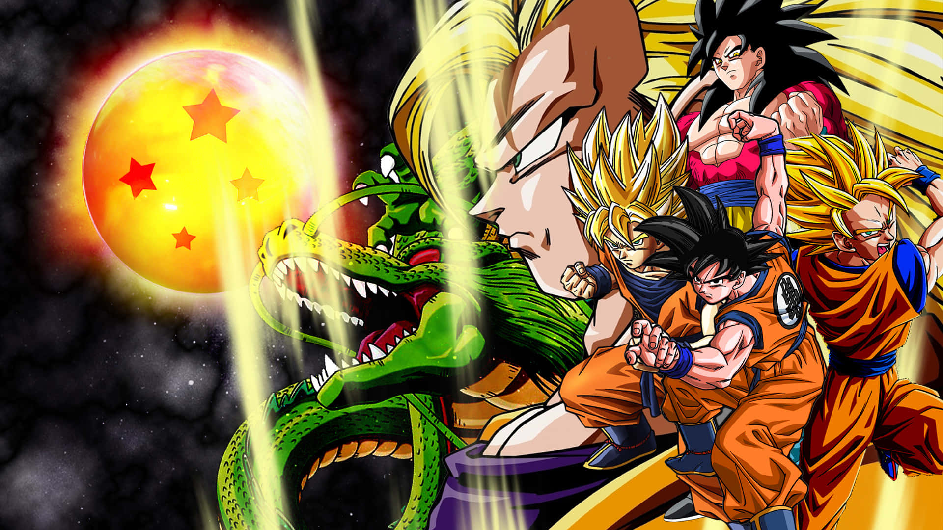 Dragon Ball, Dragon Ball Z, orange, Full HD Desktop Wallpaper