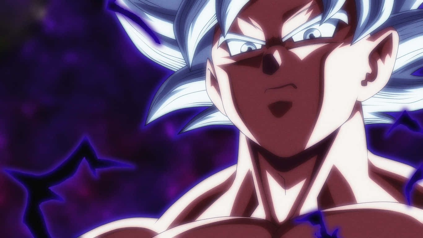 Dragon Ball Landscape, spiky silver hair, glowing eyes, HD Desktop Wallpaper