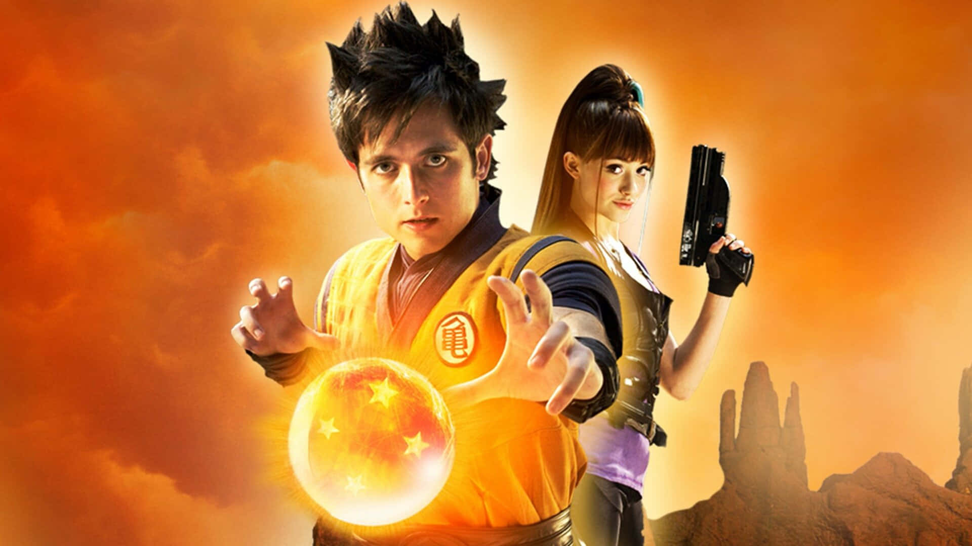 Dragon Ball Movies, anime characters, desert, Full HD Desktop Wallpaper