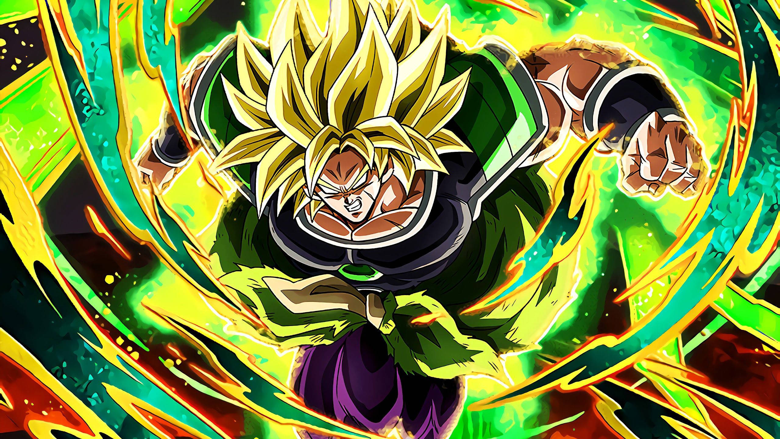 Broly, Dragon Ball Super Broly, golden hair, 2K Desktop Wallpaper