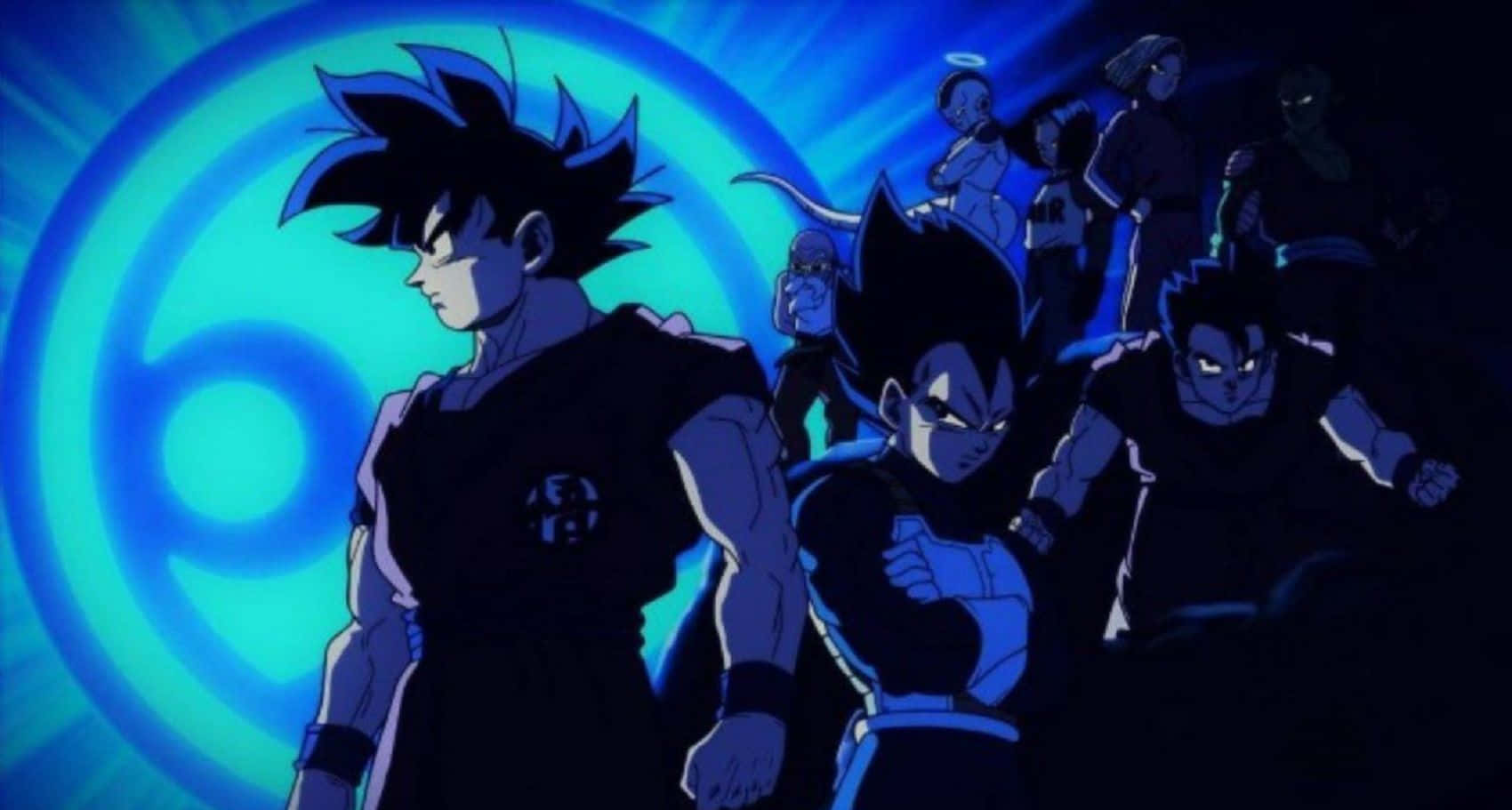 Dragon Ball Super Games, spiky hair, dark blue glowing circle, HD Desktop Wallpaper