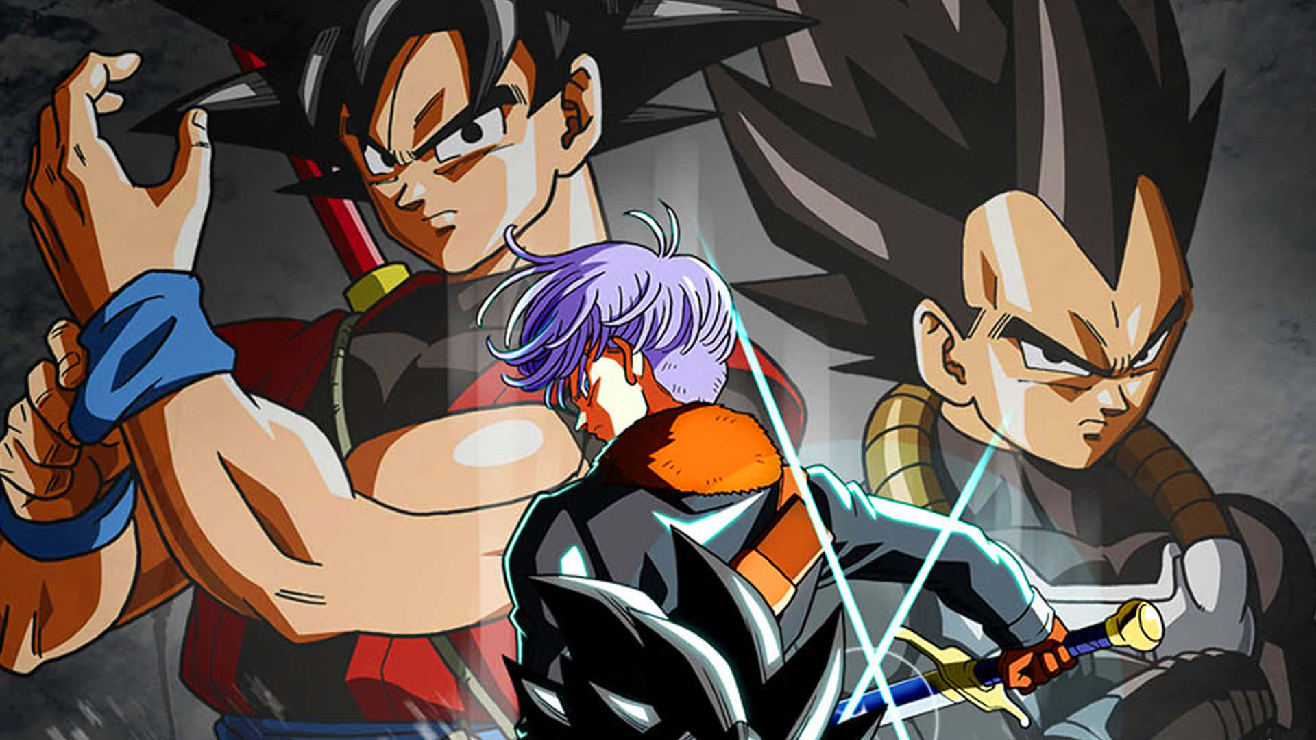 Dragon Ball Super Games, anime warriors, glowing swords, Full HD Desktop Wallpaper