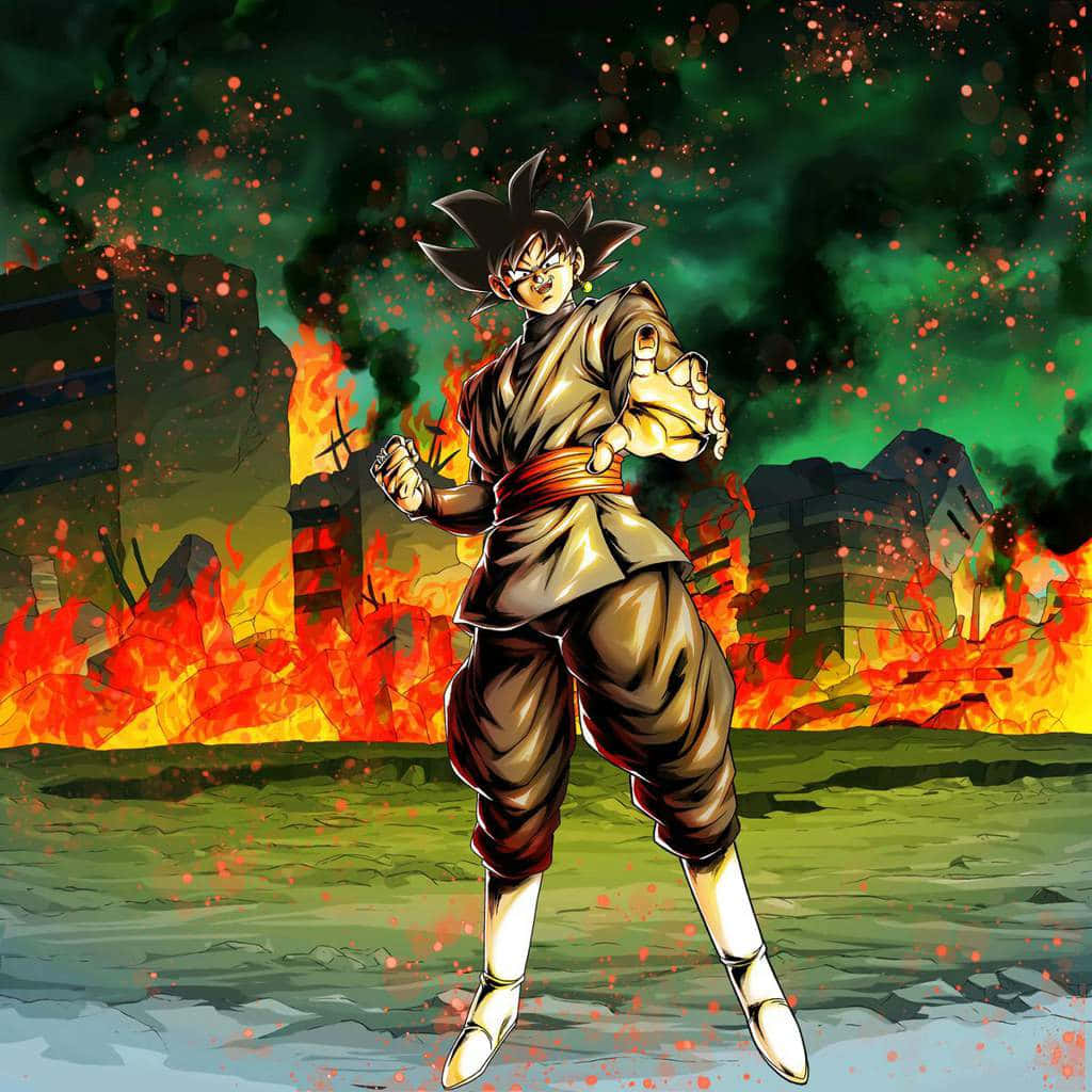 Dragon Ball, anime warrior, battle stance, SD Desktop Wallpaper