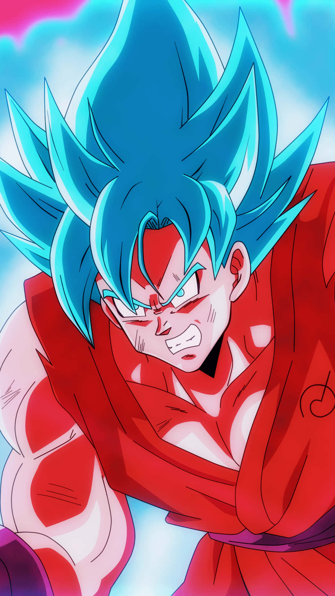 Dragon Ball Super, iPhone, spiky blue hair, Full HD Phone Wallpaper