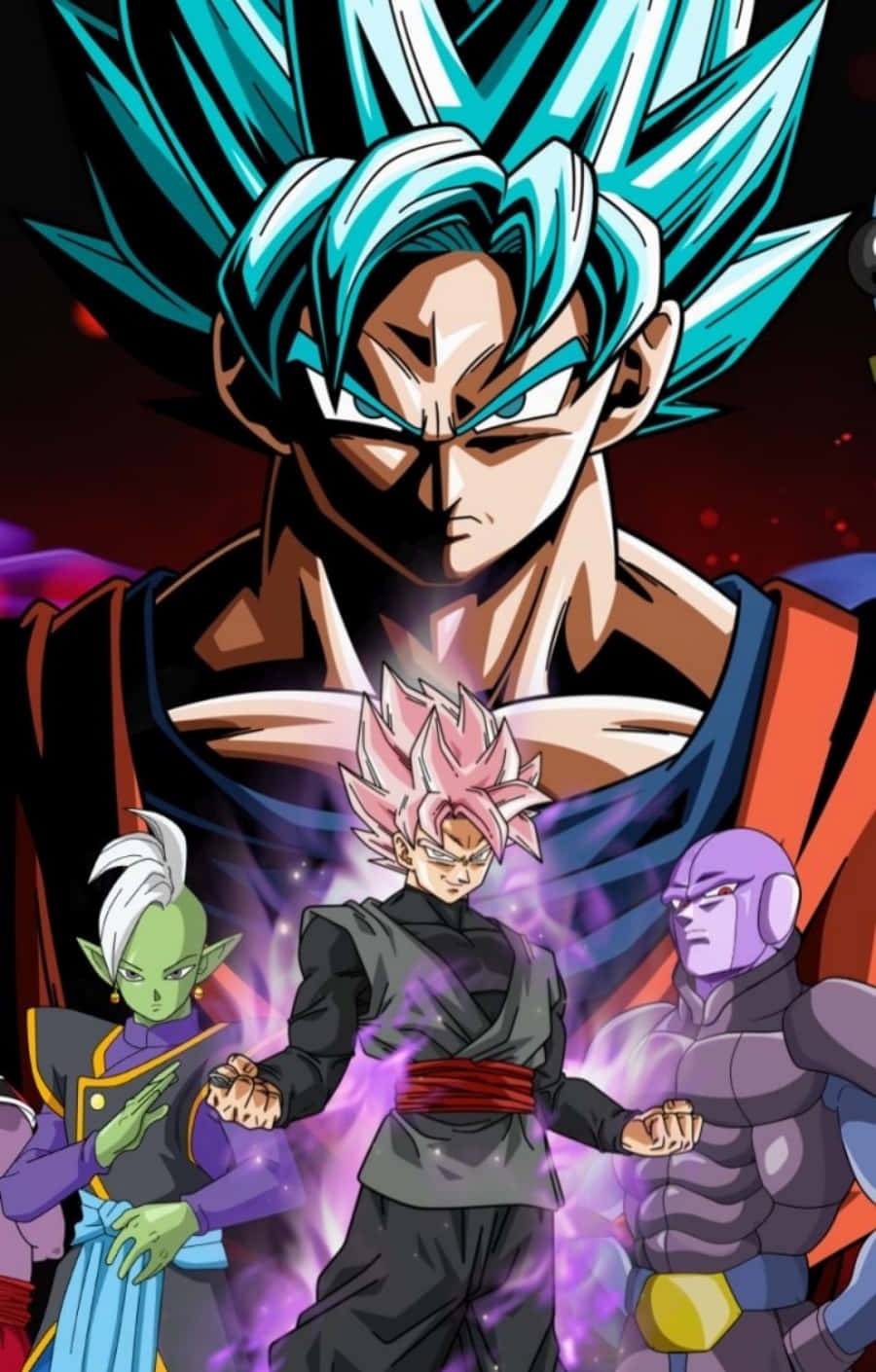 Dragon Ball Super, anime warriors, spiky hair, HD Phone Wallpaper
