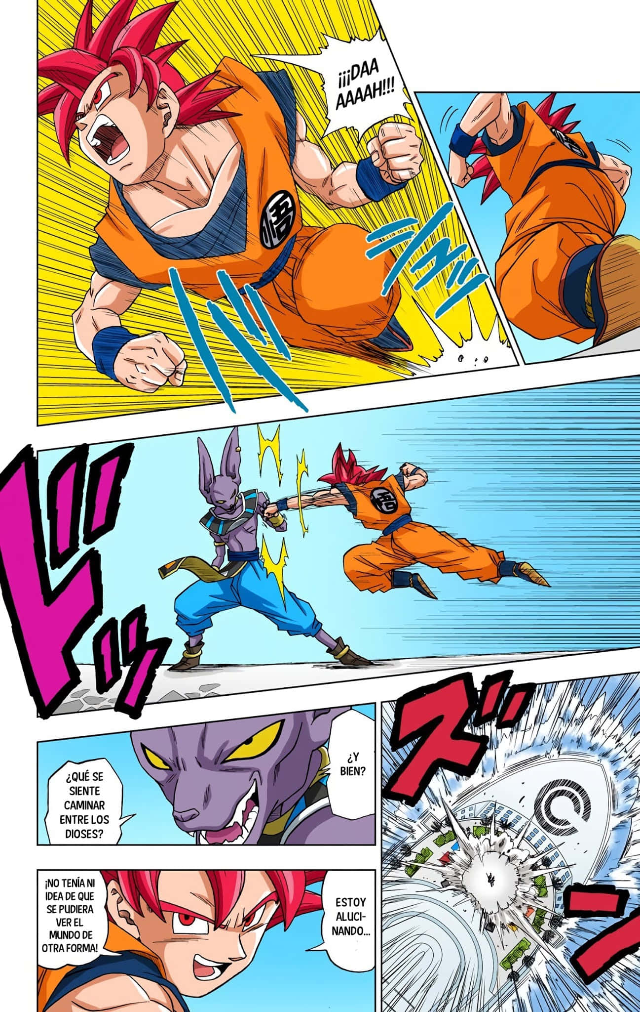 Dragon Ball Super Manga, red-haired warrior, orange, Full HD Phone Wallpaper