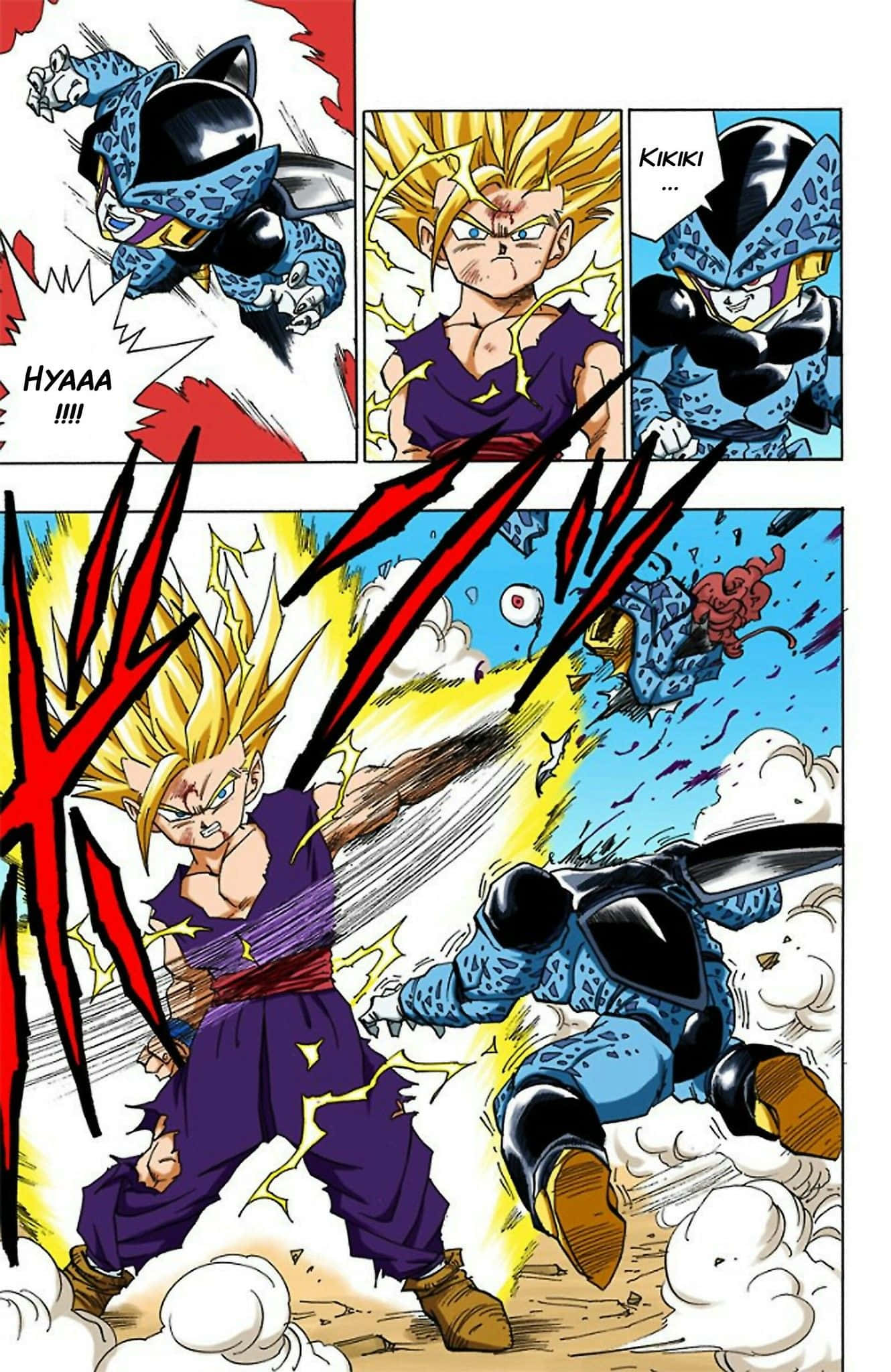 Dragon Ball Super Manga, Epic Battle Scene, anime characters, Full HD Phone Wallpaper