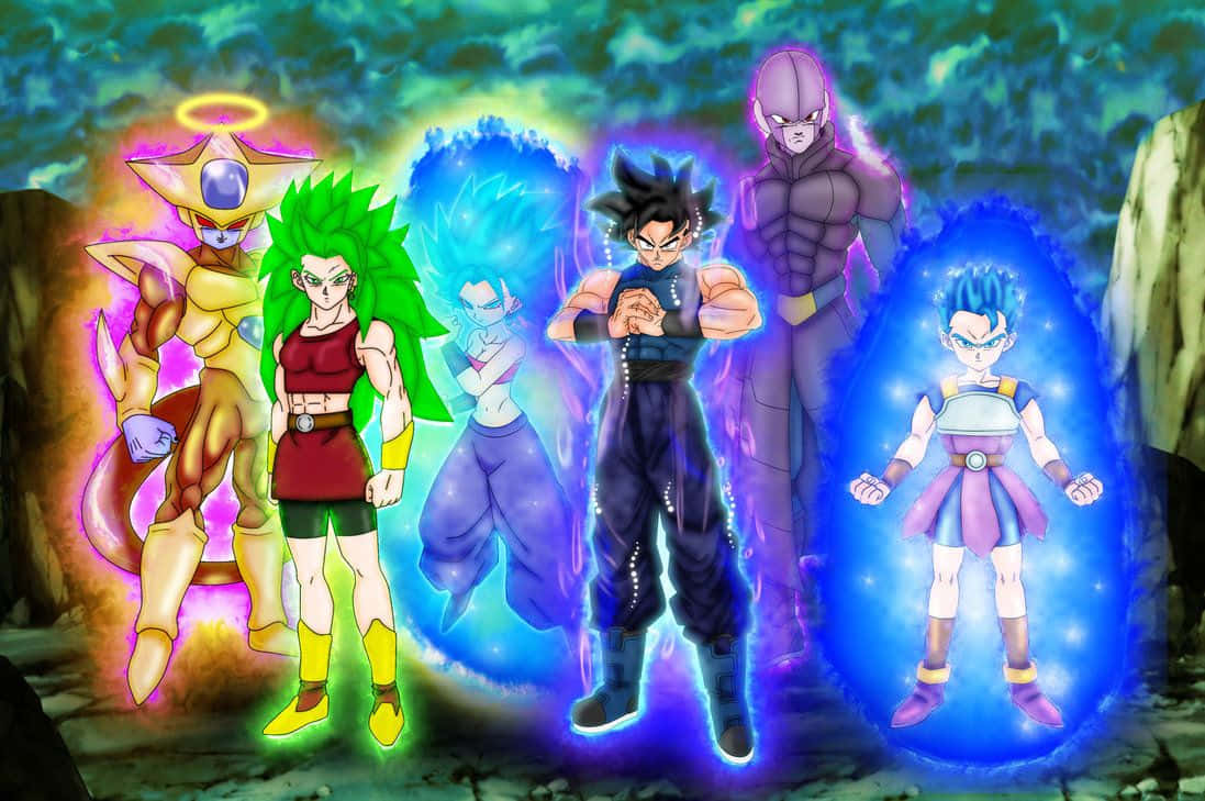 Dragon Ball Super Universe 6, anime warriors, mystical forest clearing, SD Desktop Wallpaper