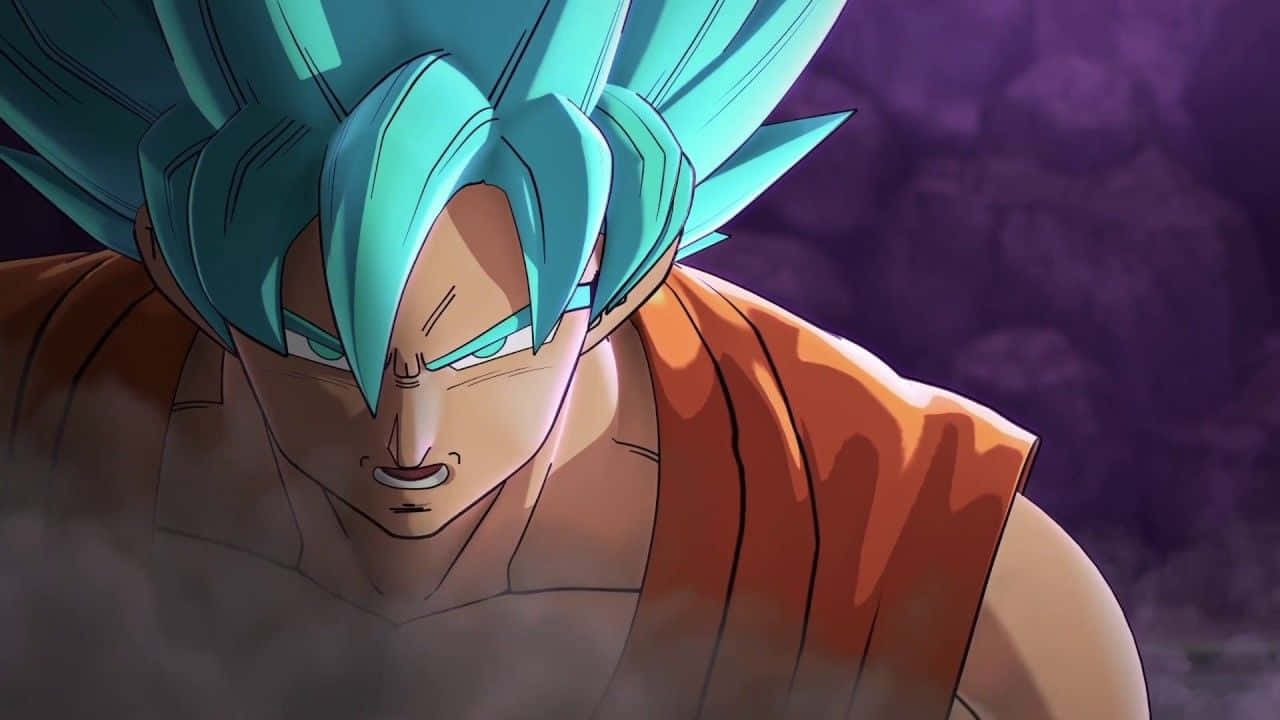 Dragon Ball Super Universe 6, spiky cyan hair, orange gi, HD Desktop Wallpaper