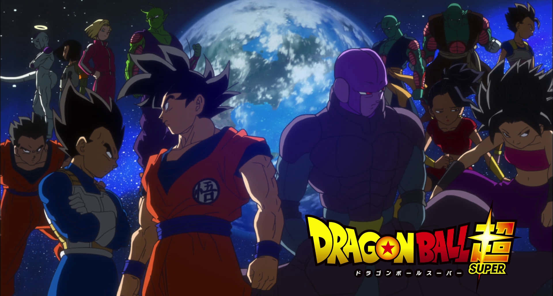 Dragon Ball Super Universe 6, Dragon Ball Super characters, starry sky, Full HD Desktop Wallpaper