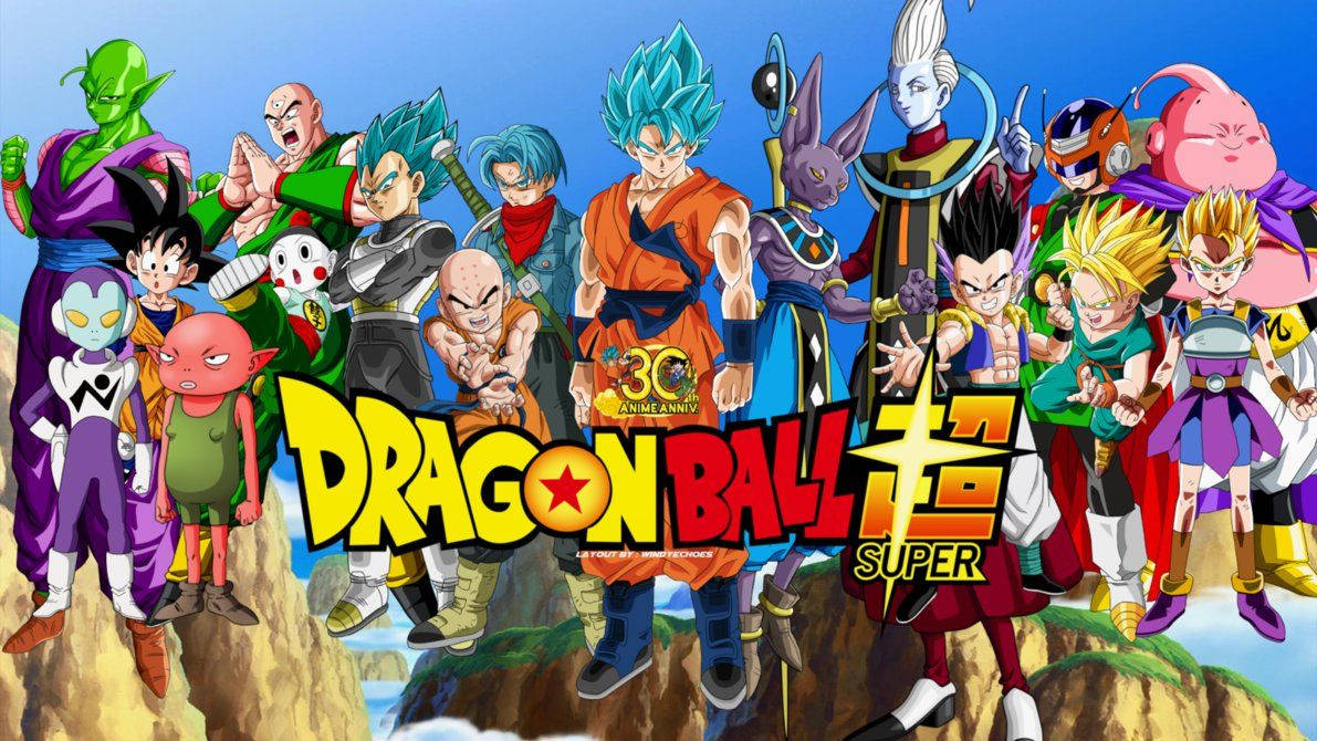 Dragon Ball Super, cliff, bright blue sky, SD Desktop Wallpaper