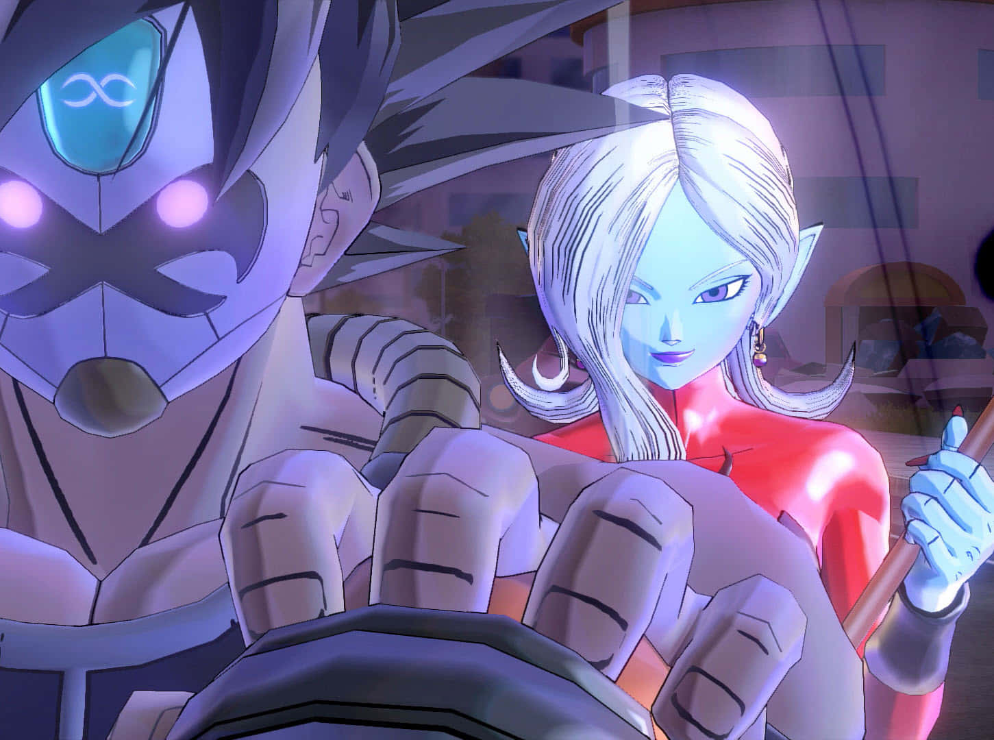 Dragon Ball Xenoverse 2, glowing eyes, mask, HD Desktop Wallpaper