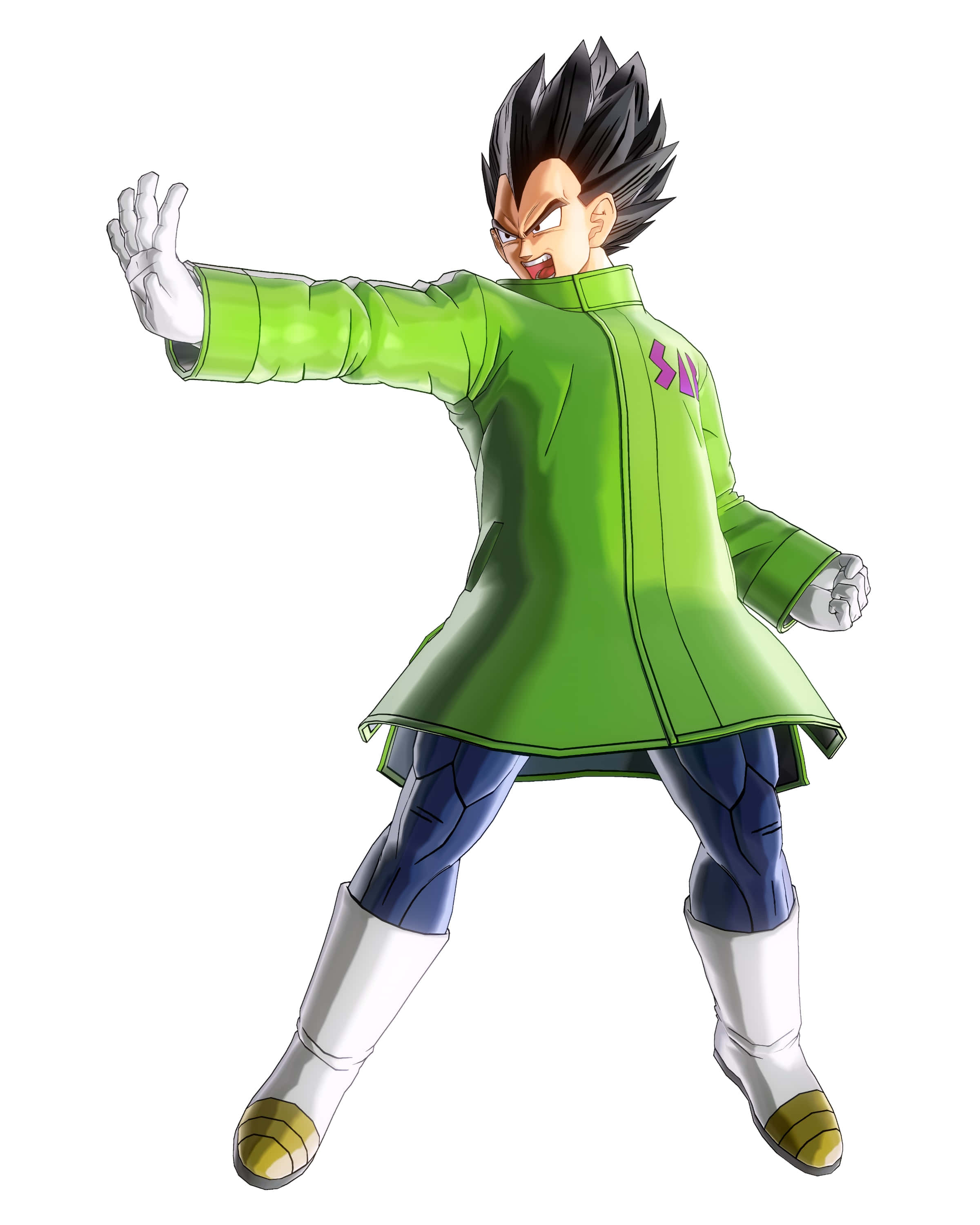Dragon Ball Xenoverse 2, green coat, blue pants, 2K Phone Wallpaper