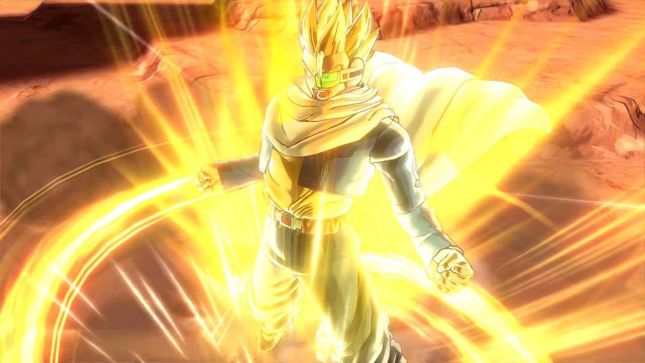 Dragon Ball Xenoverse, golden-haired warrior, armor, HD Desktop Wallpaper