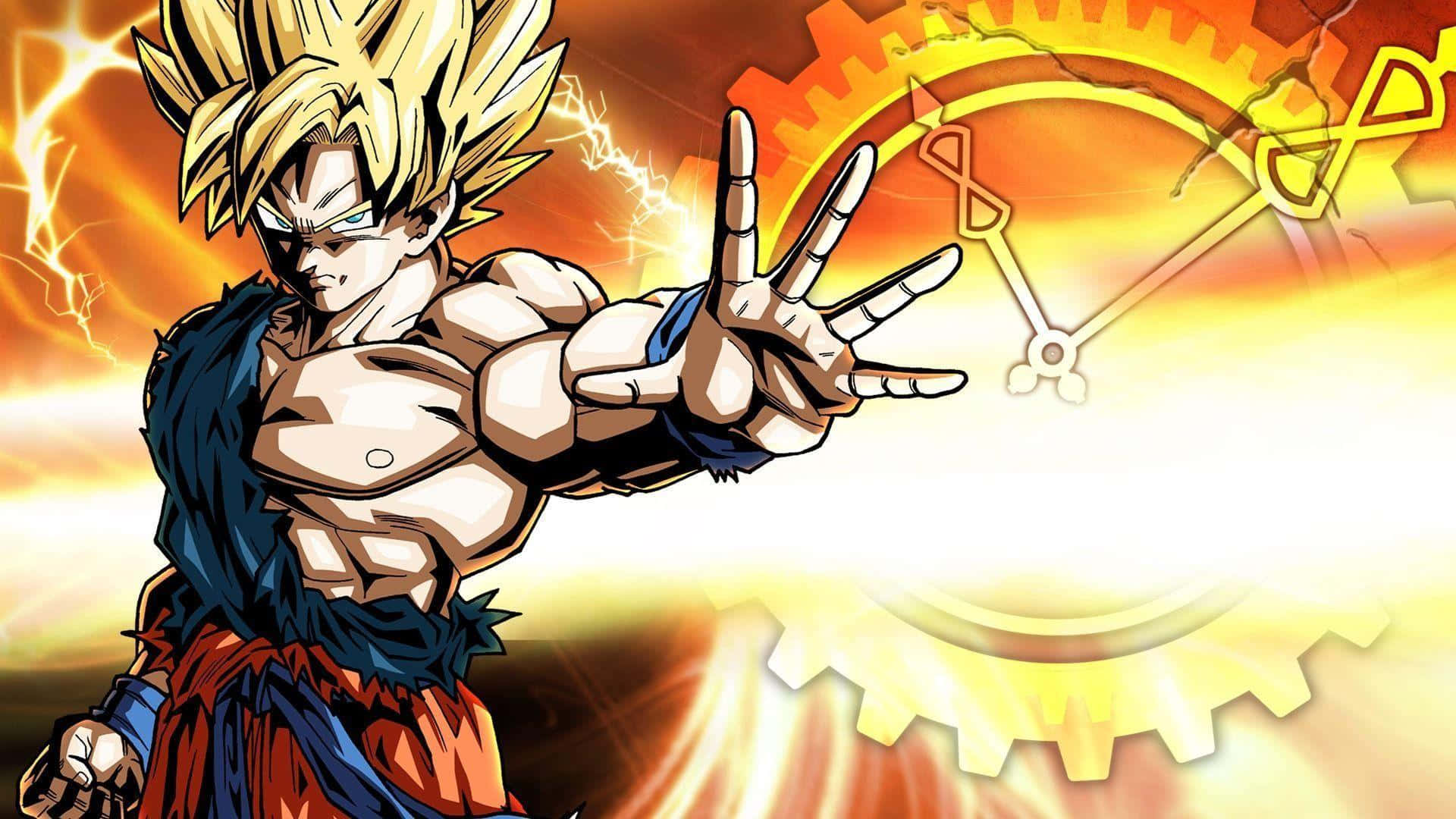 Dragon Ball Xenoverse, spiky blonde hair, blue gi, Full HD Desktop Wallpaper