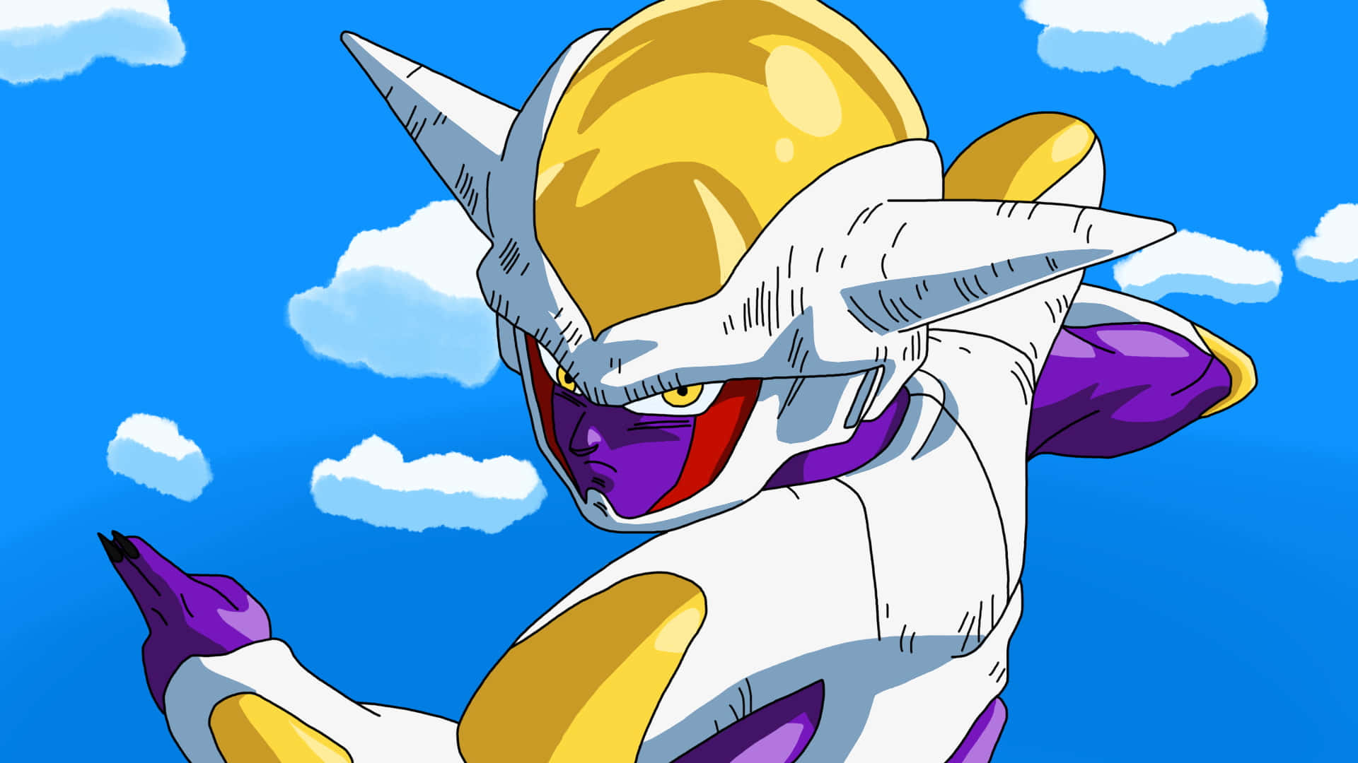 Dragon Ball Xenoverse, white gold armor, purple armor, Full HD Desktop Wallpaper