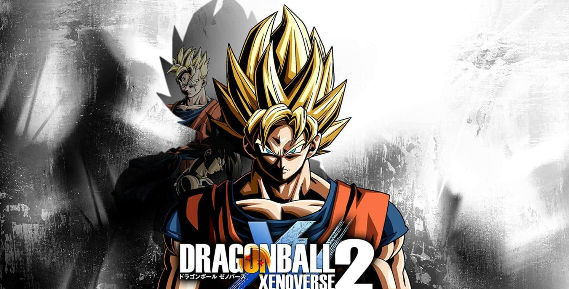 Dragon Ball Xenoverse, golden-haired Saiyan warrior, orange and blue gi, Full HD Desktop Wallpaper