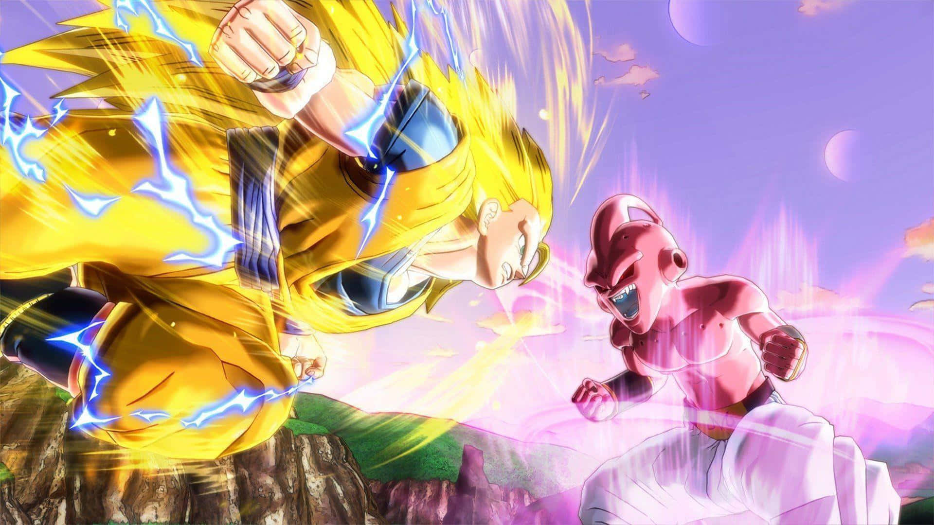 Dragon Ball Xenoverse, anime warriors, electric energy, Full HD Desktop Wallpaper