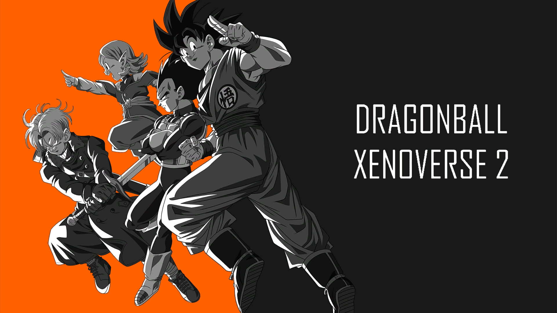 Dragon Ball Xenoverse, anime warriors, dynamic combat poses, Full HD Desktop Wallpaper