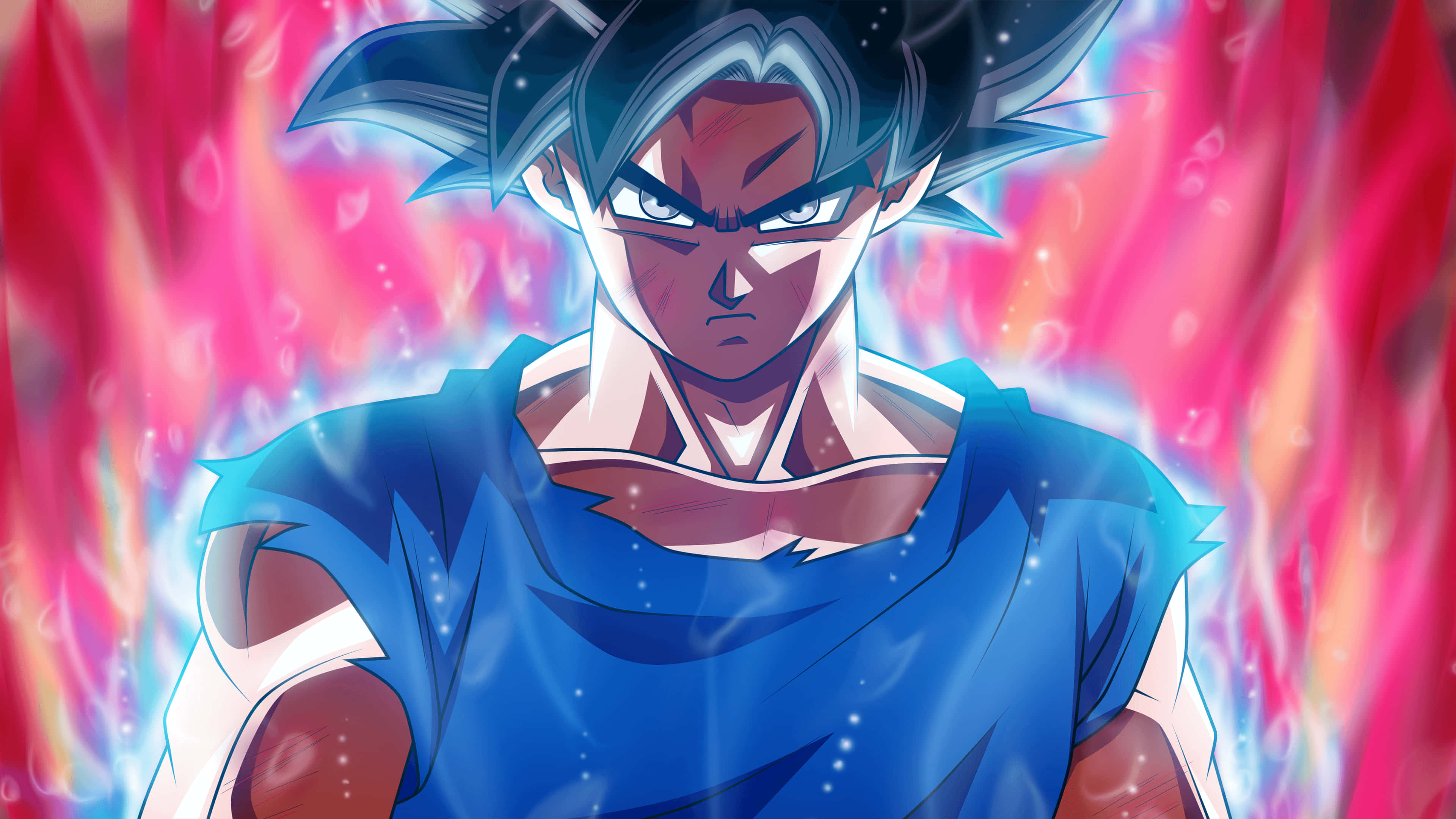 Dragon Ball Z, 4K PC, spiky blue hair, 4K Desktop Wallpaper