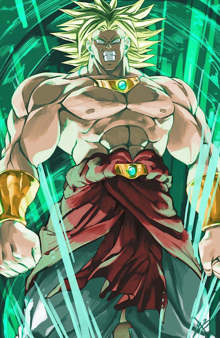 Dragon Ball Z, Broly, spiky blonde hair, SD Phone Wallpaper