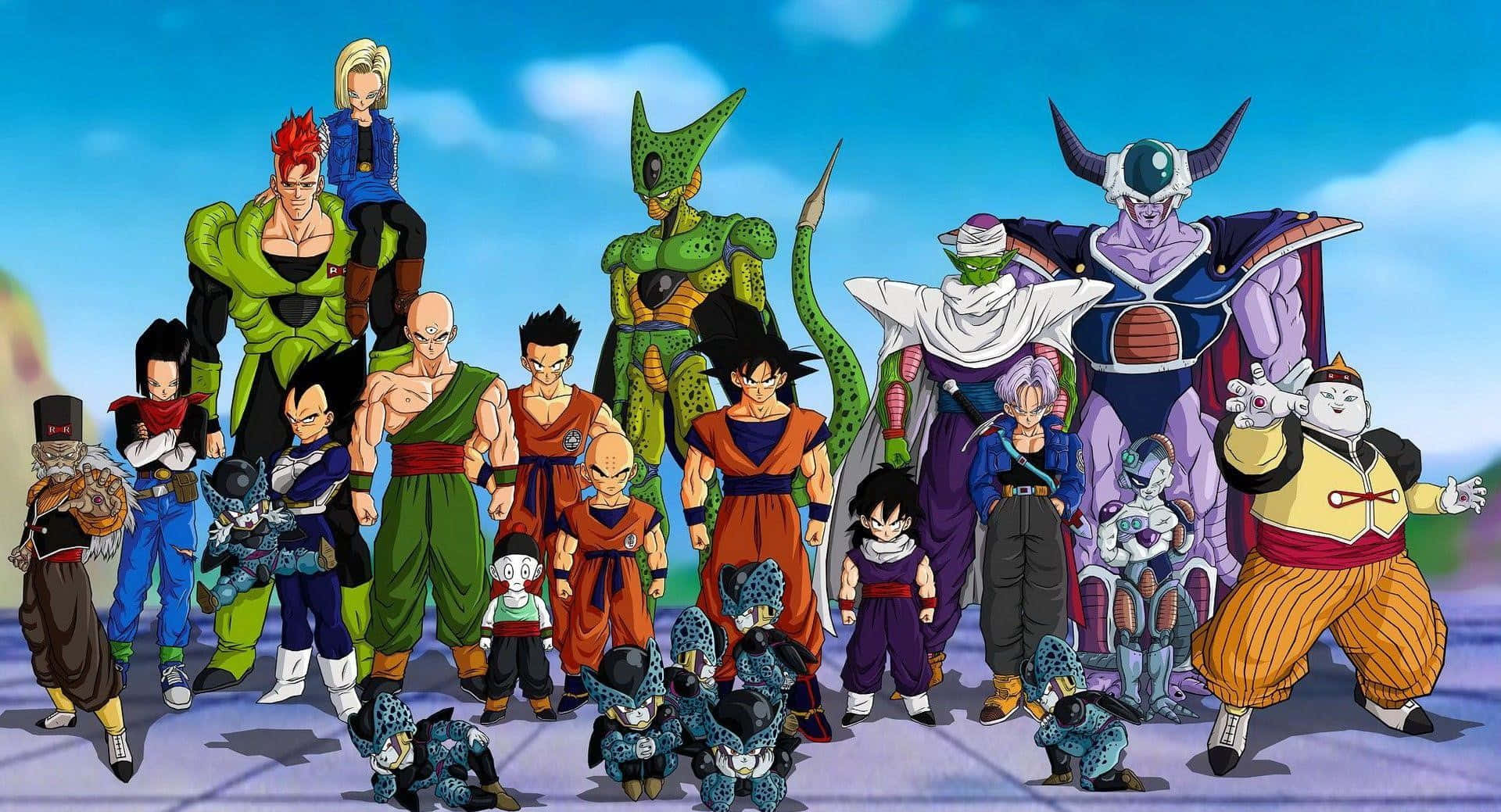 Dragon Ball Z Kai, anime group shot, Dragon Ball characters, Full HD Desktop Wallpaper