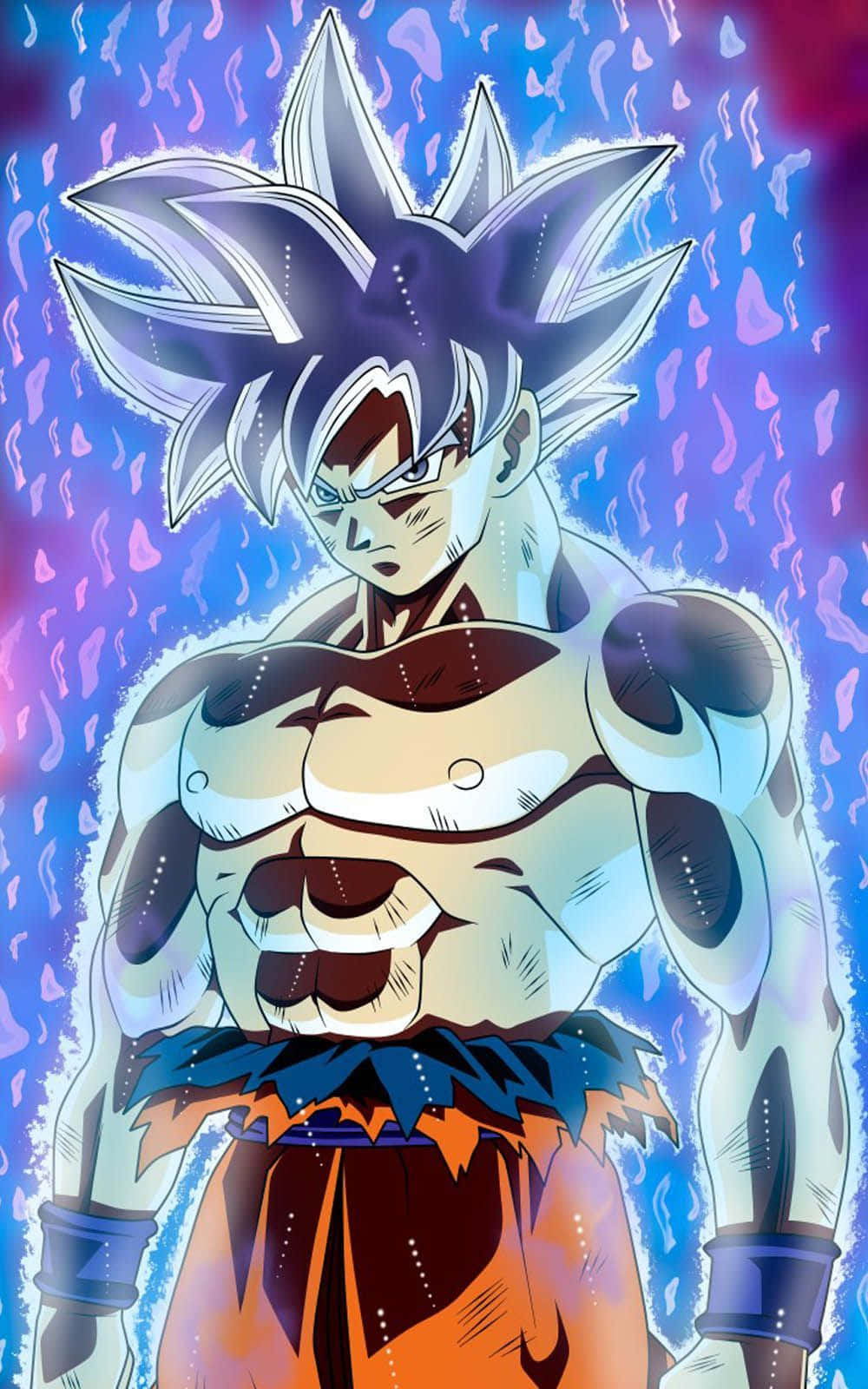 Dragon Ball Z, spiky silver hair, glowing aura, HD Phone Wallpaper