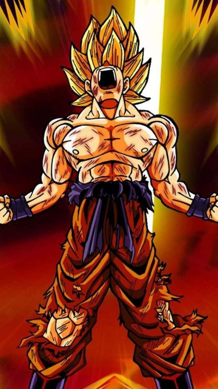 Dragon Ball Z, anime warrior, golden spiky hair, HD Phone Wallpaper
