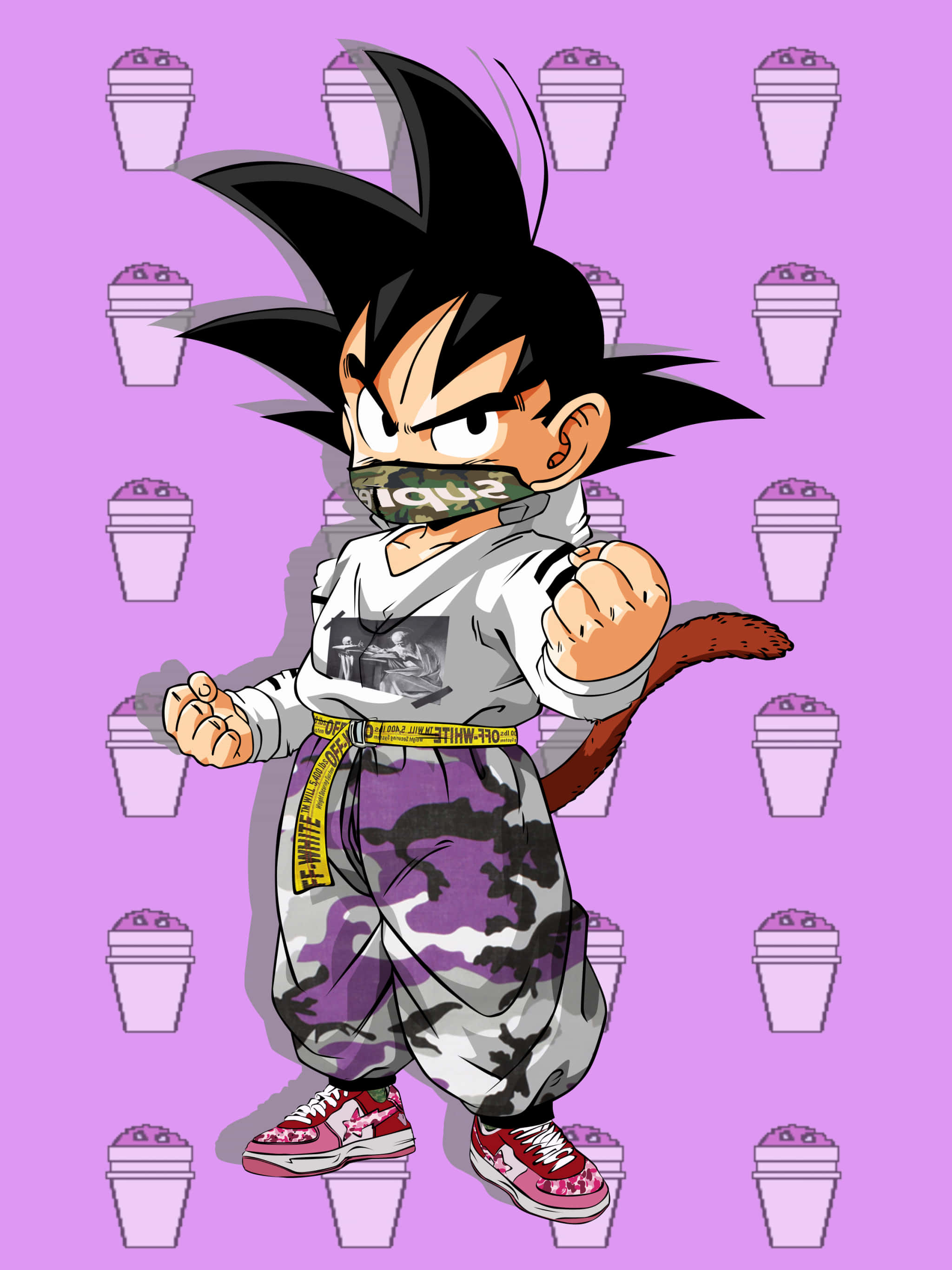 Dragon Ball Z, Saiyan, spiky black hair, 2K Phone Wallpaper