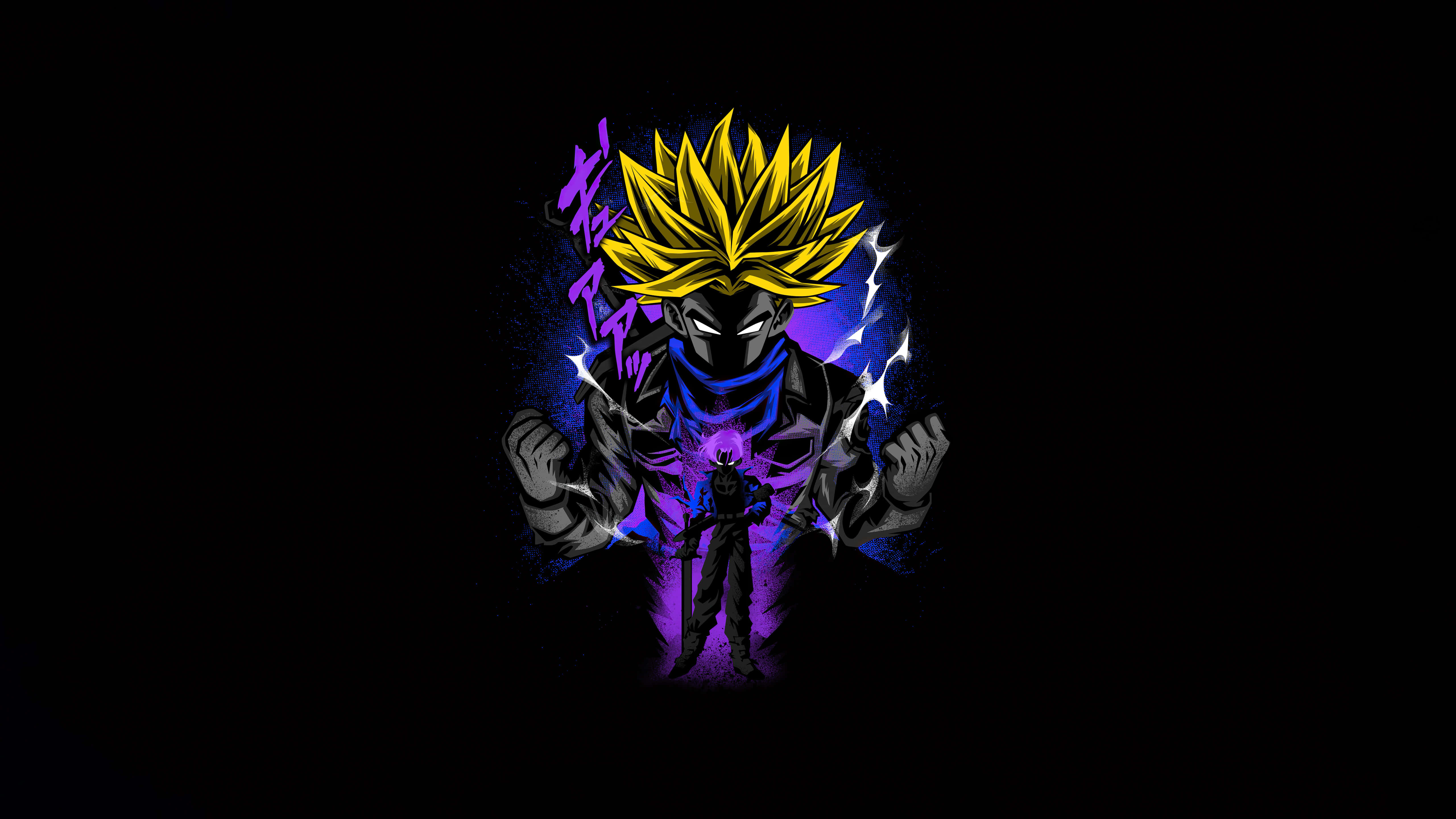 Dragon Ball Z, Trunks, spiky yellow hair, 5K Desktop Wallpaper