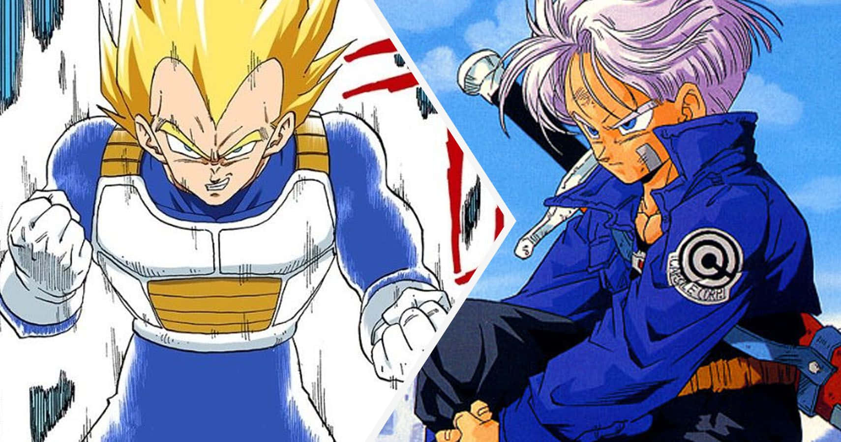 Dragon Ball Z Trunks, spiky yellow hair, silver hair, HD Desktop Wallpaper