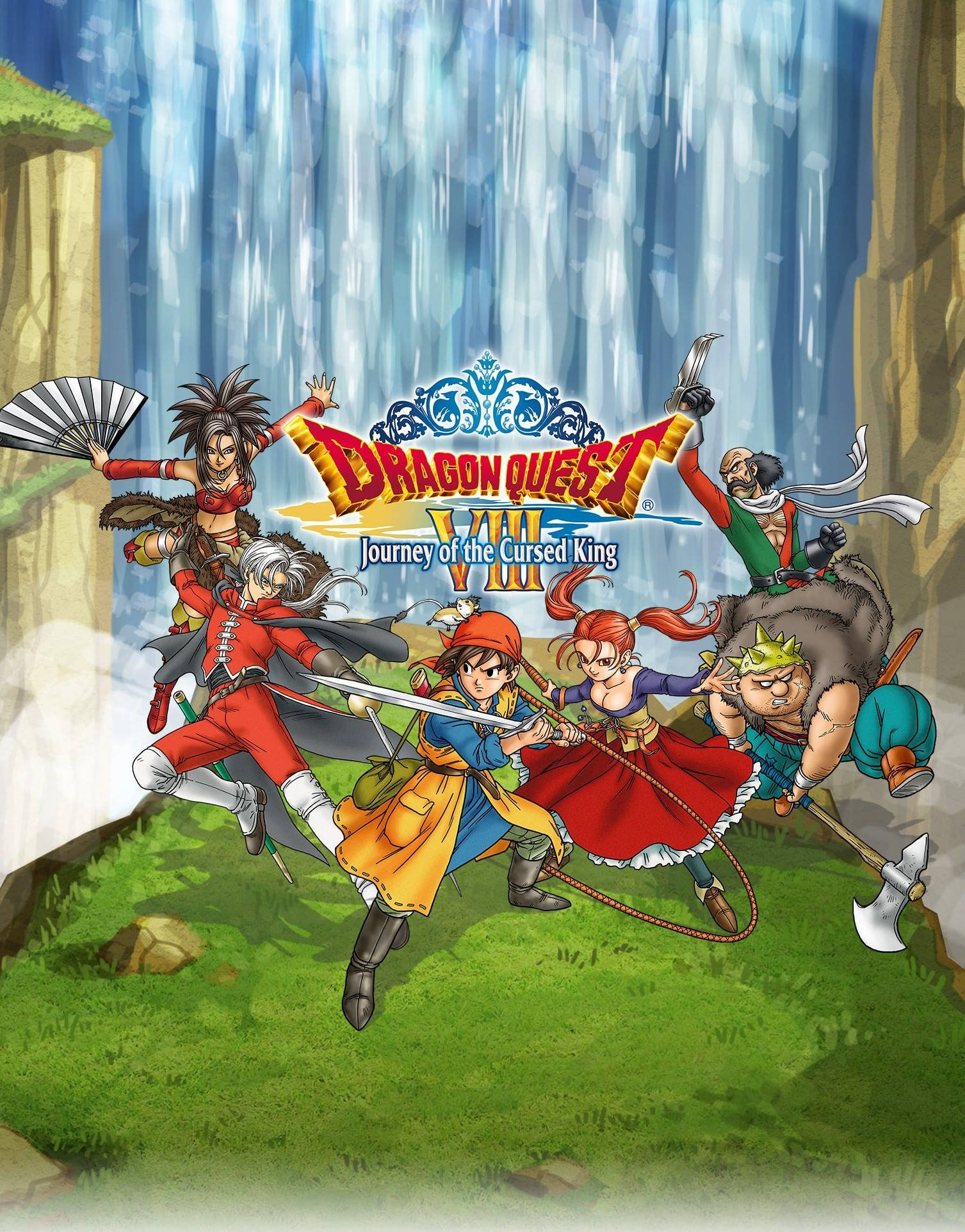 Dragon Quest iPhone, anime-style, adventurers, Full HD Phone Wallpaper