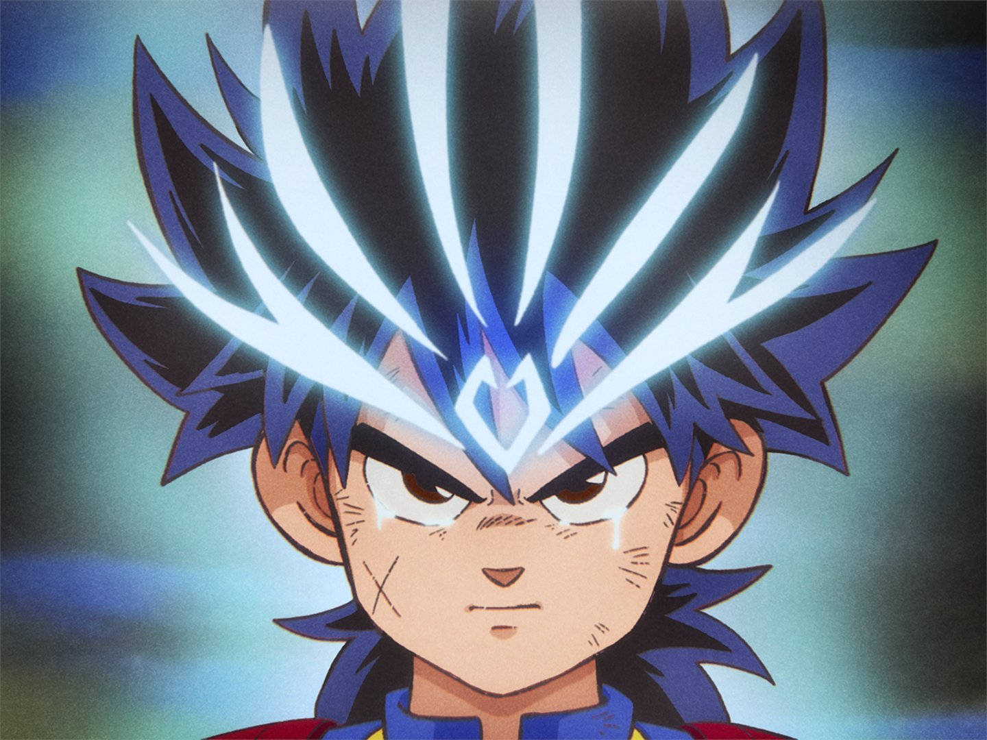 Dragon Quest, anime boy, spiky blue hair, HD Desktop Wallpaper