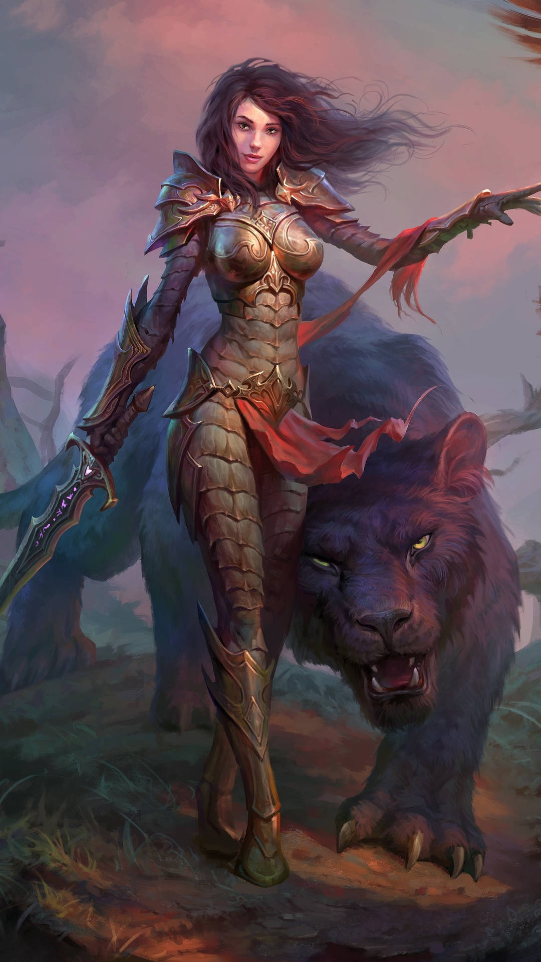 Dragon Quest, iPhone, warrior woman, Full HD Phone Wallpaper