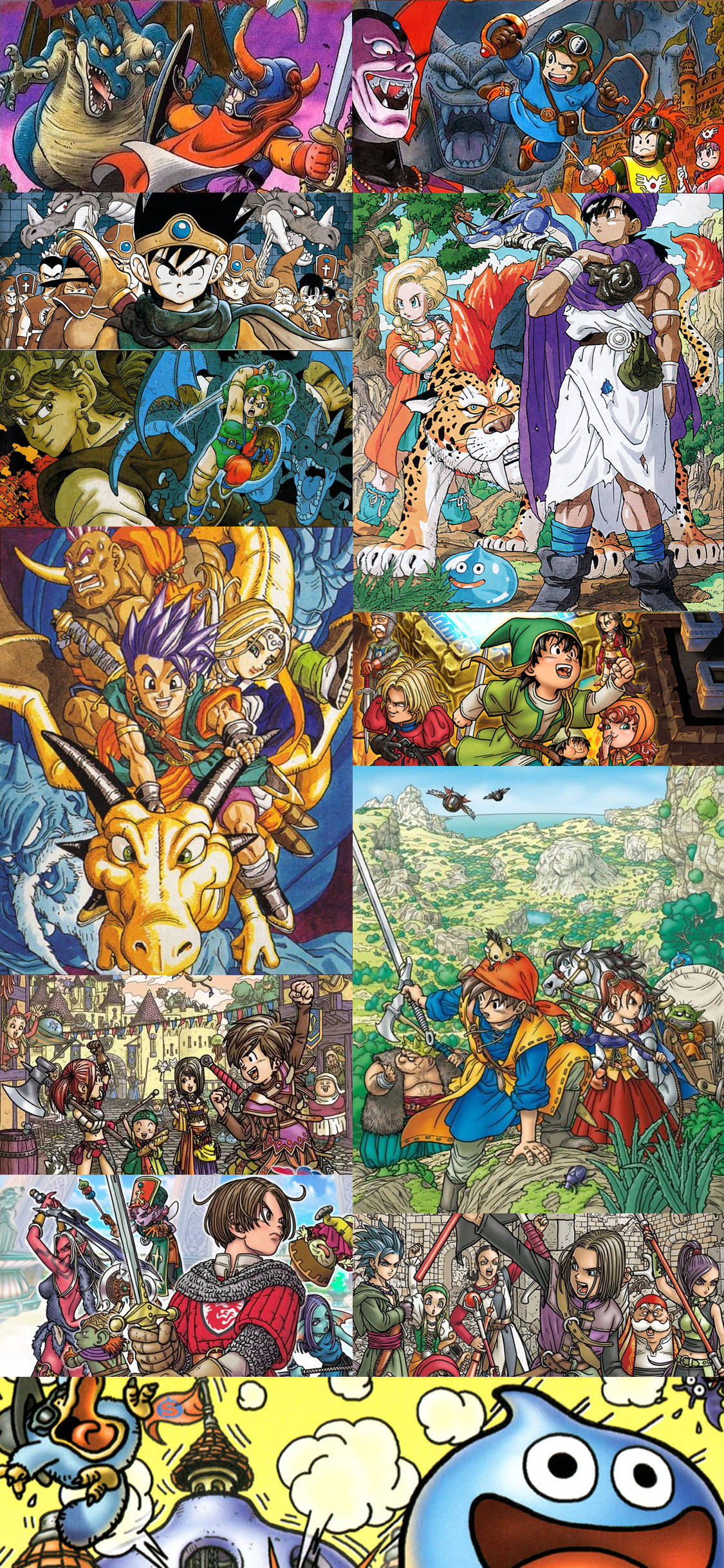 Dragon Quest, iPhone, anime game characters, Full HD Phone Wallpaper