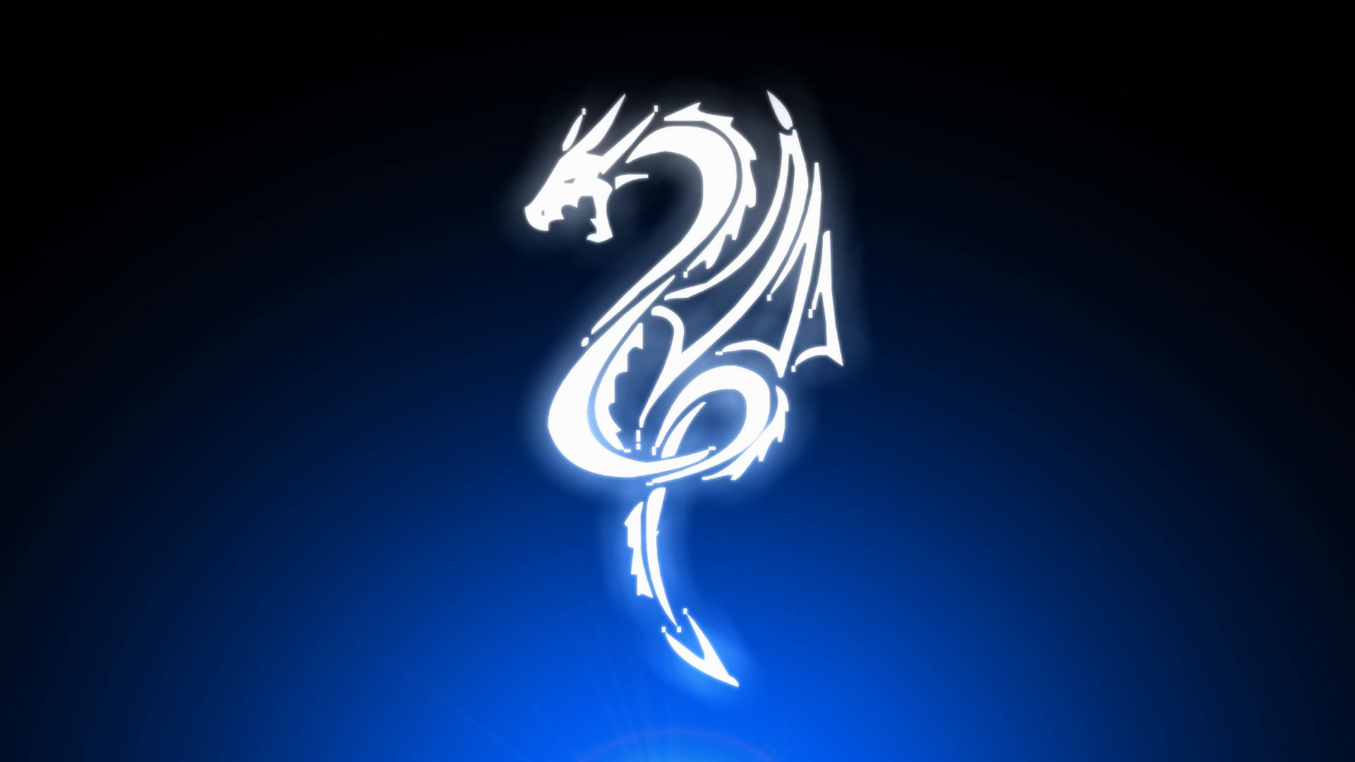 Coolest Dragon, white, glowing, Full HD Desktop Wallpaper