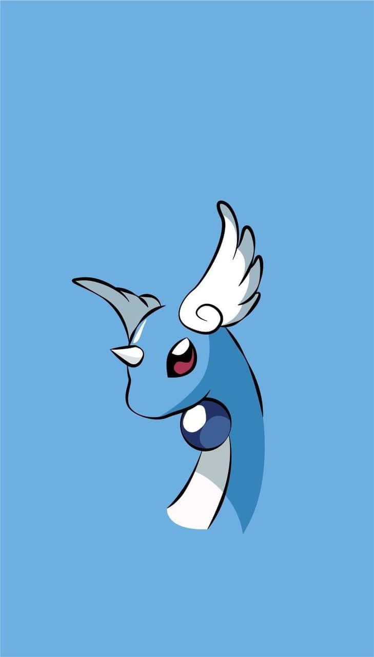 Dragonair, blue, white wings, HD Phone Wallpaper