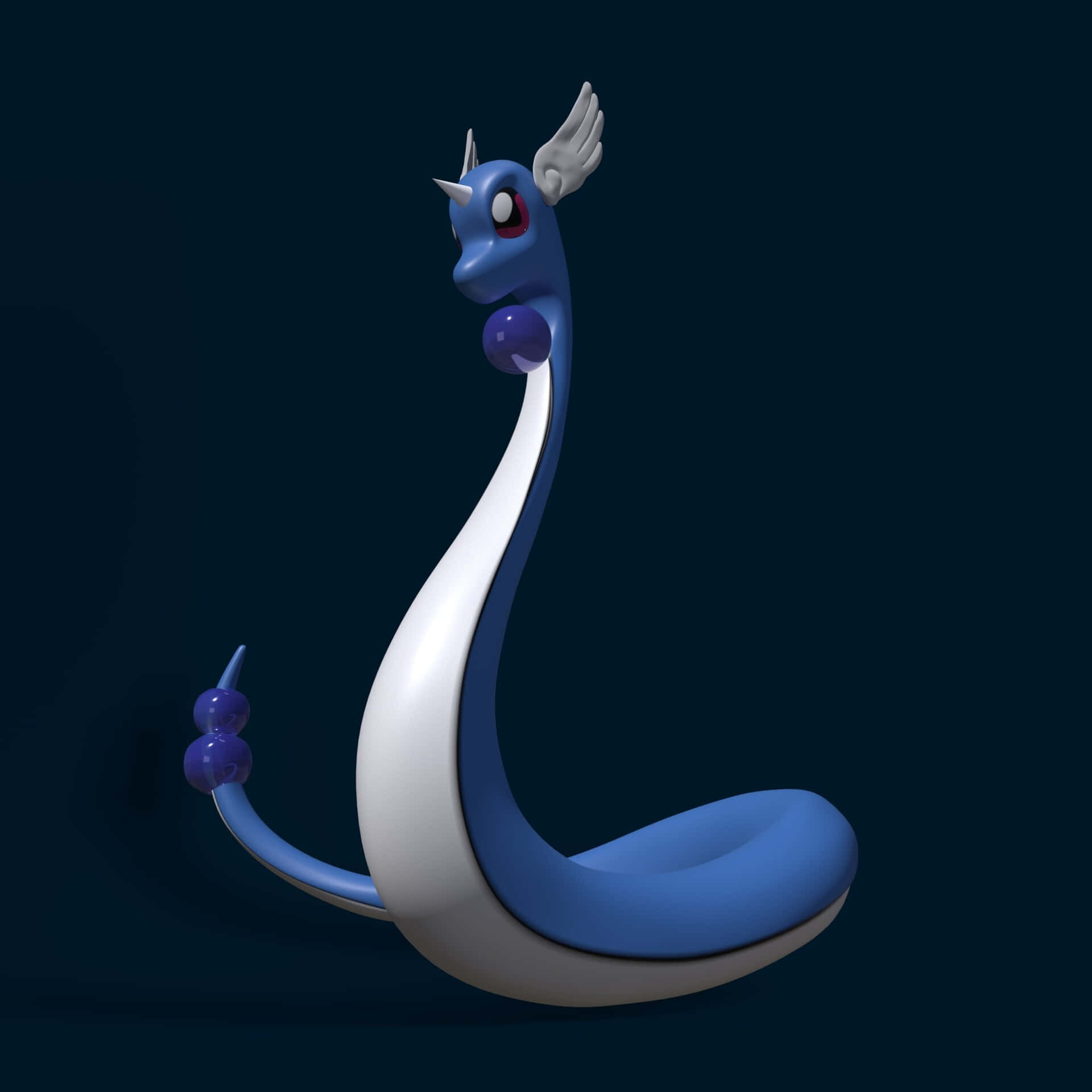 Dragonair, blue and white, wings, Full HD Desktop Wallpaper