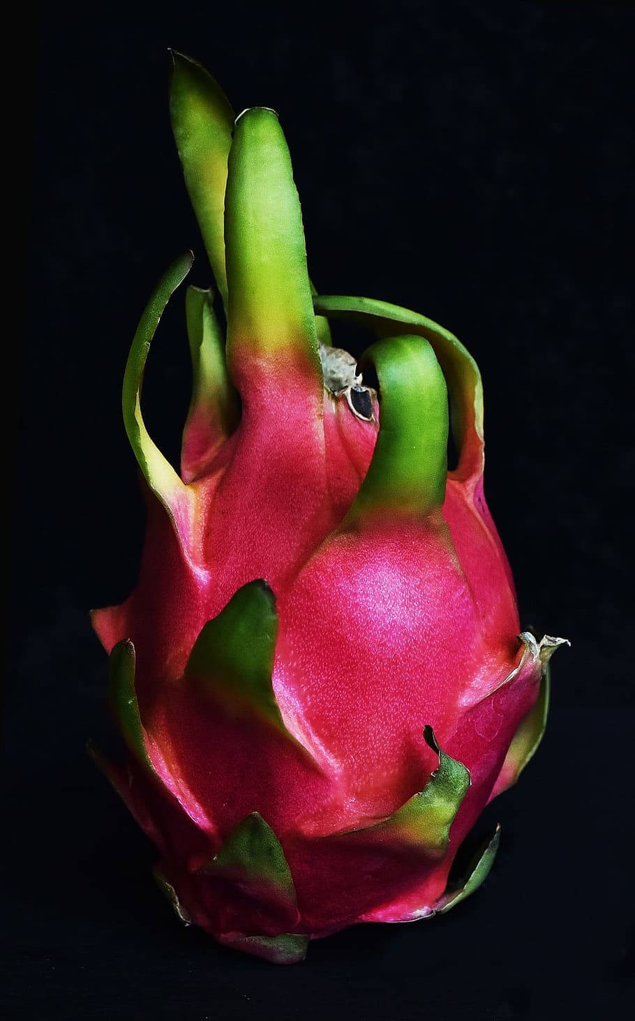 dragonfruit, pink, green scales, HD Phone Wallpaper