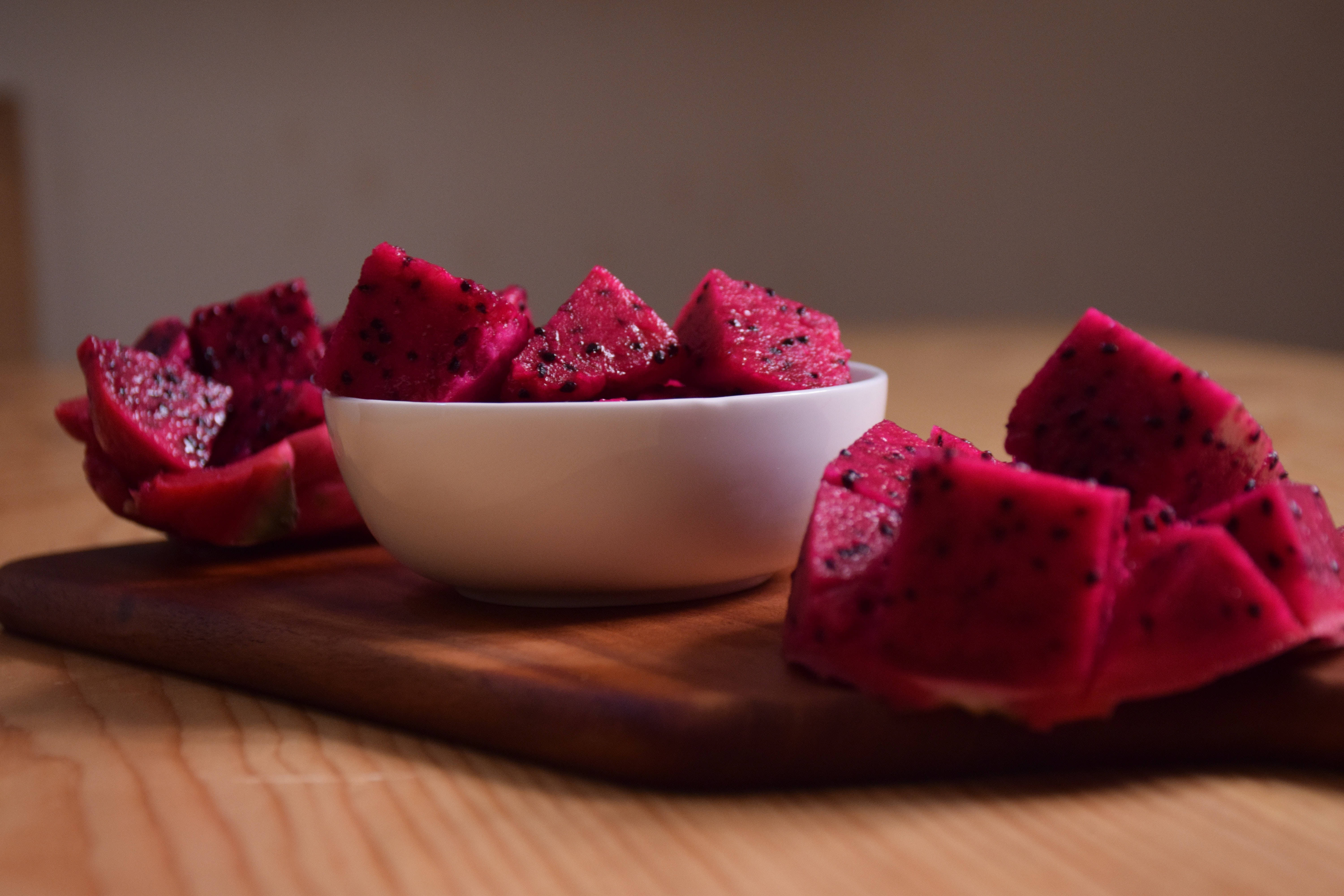 dragonfruit, pink, black seeds, 5K Desktop Wallpaper