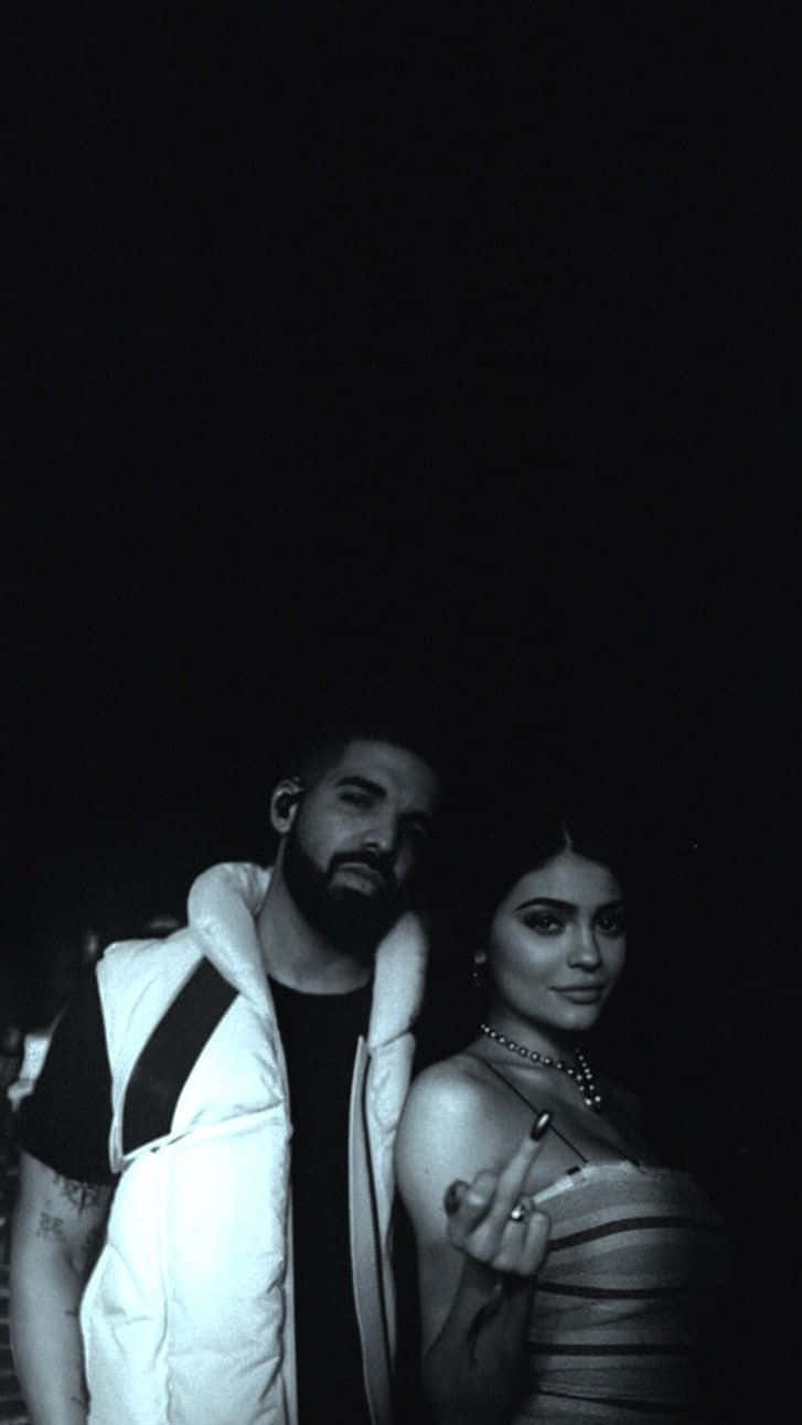 Drake Computer, black and white, nighttime, HD Phone Wallpaper