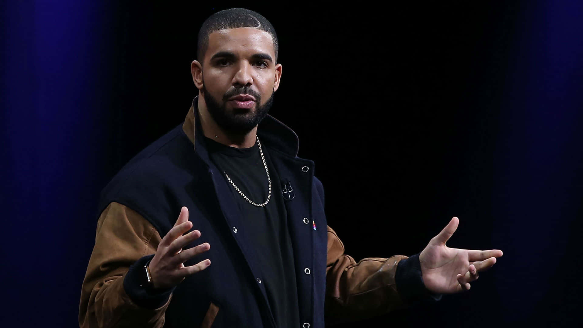 Drake Computer, dark blue, brown jacket, Full HD Desktop Wallpaper
