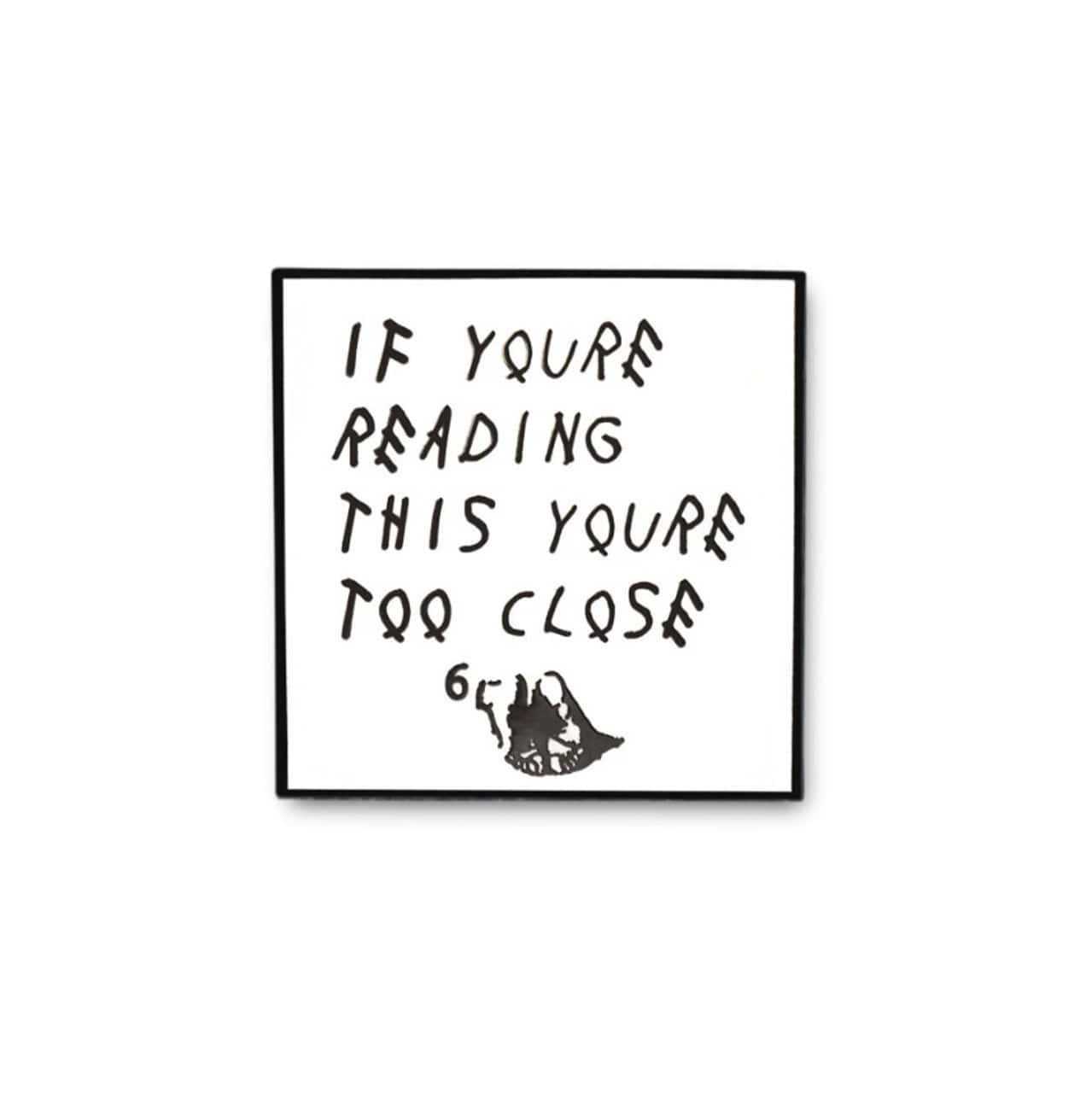 Drake, black and white, sticker, HD Phone Wallpaper