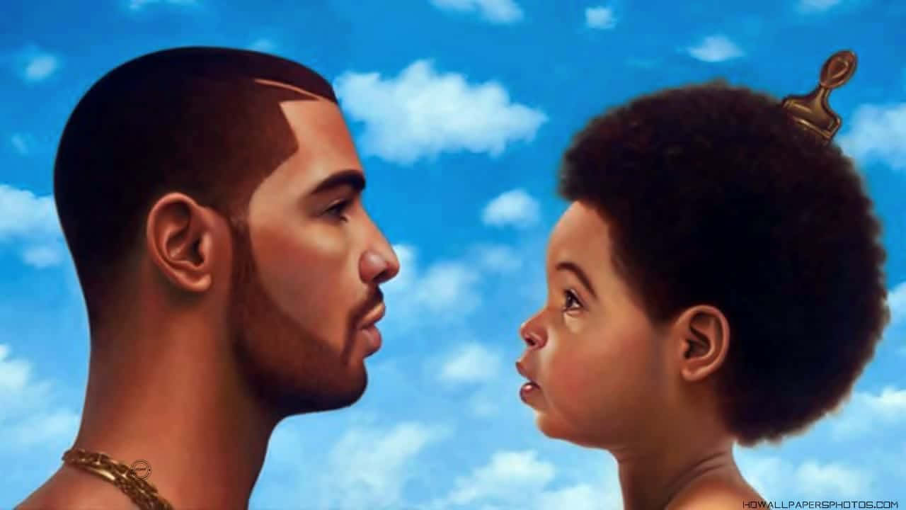 Drake Nothing Was The Same, bright blue sky, fluffy white clouds, HD Desktop Wallpaper