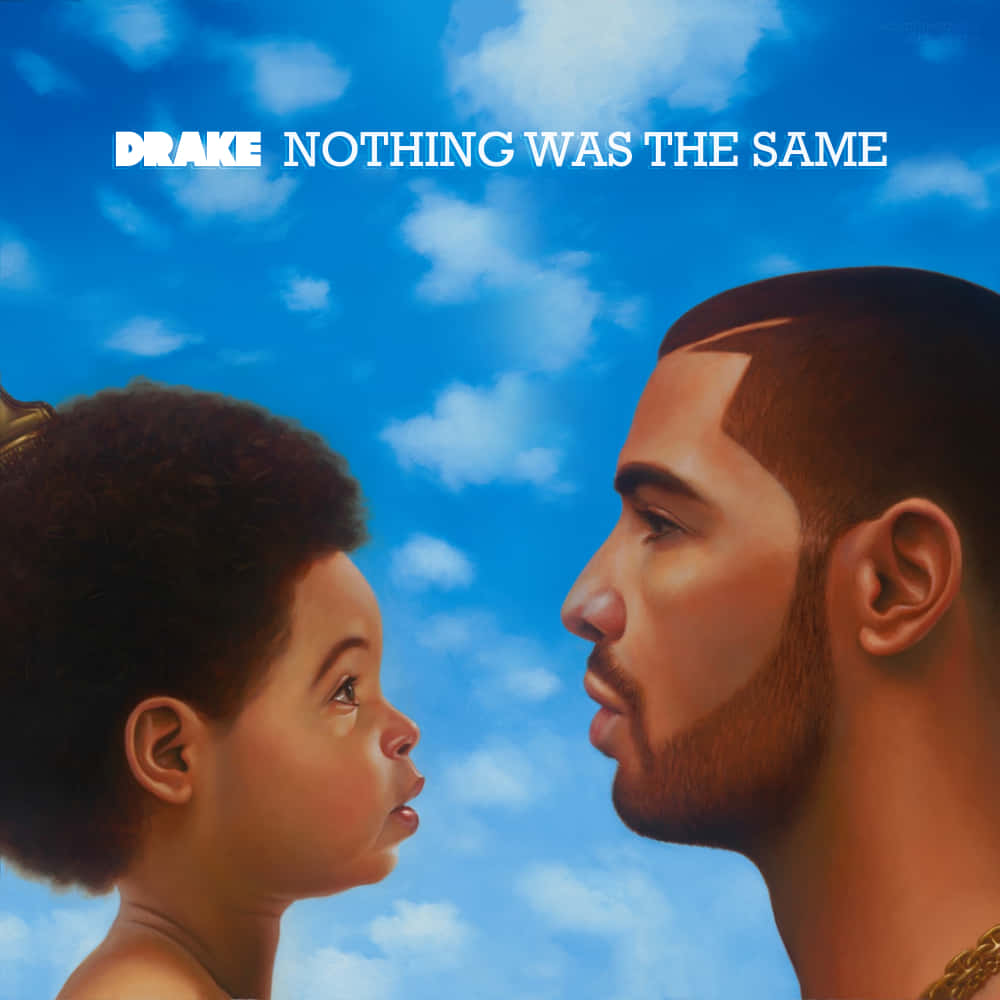 Drake Nothing Was The Same, bright blue sky, fluffy white clouds, SD Desktop Wallpaper