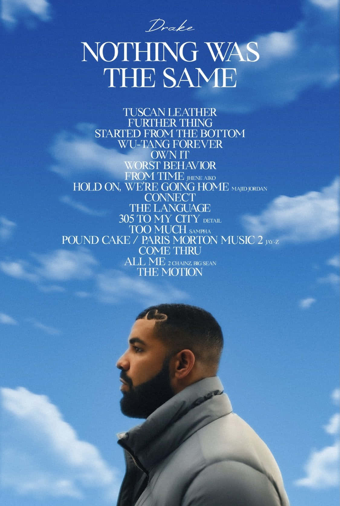 Drake, Nothing Was The Same, bright blue sky, HD Phone Wallpaper