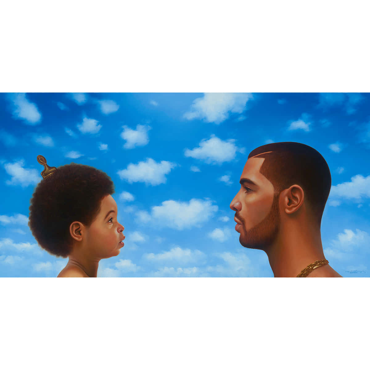 Drake, Nothing Was The Same, bright blue sky, SD Desktop Wallpaper
